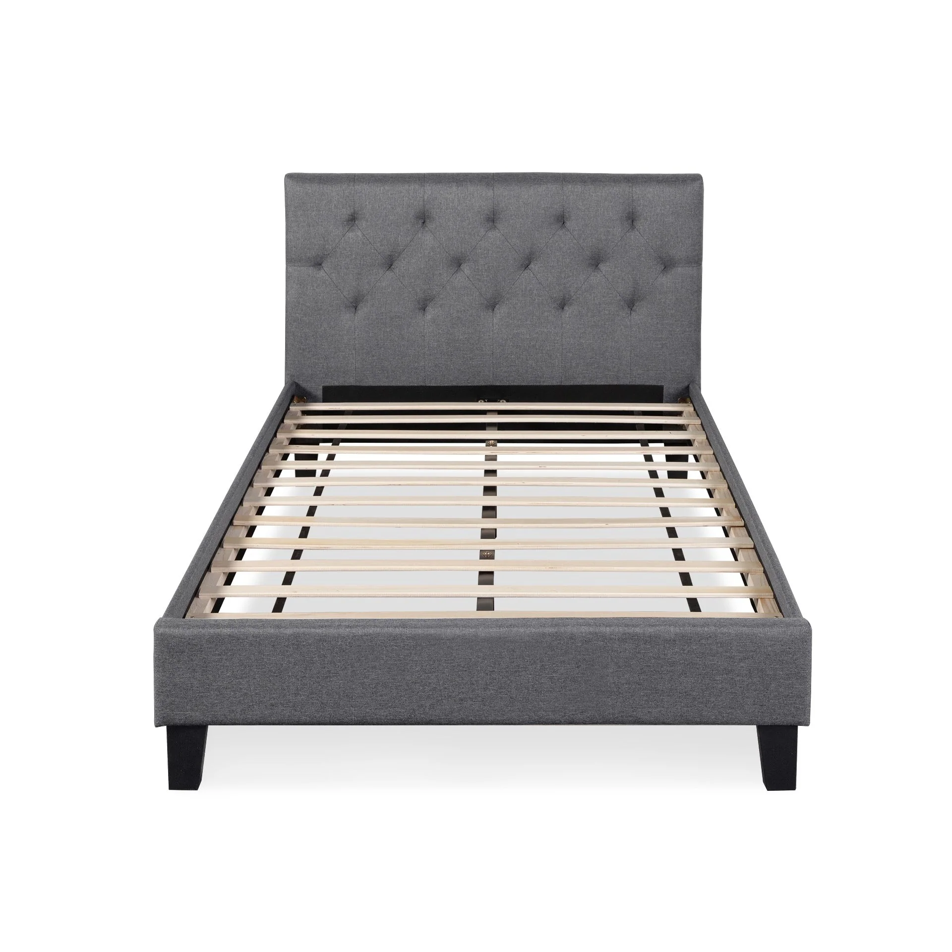Blane King Single Bed Frame - Dark Grey - Image 9
