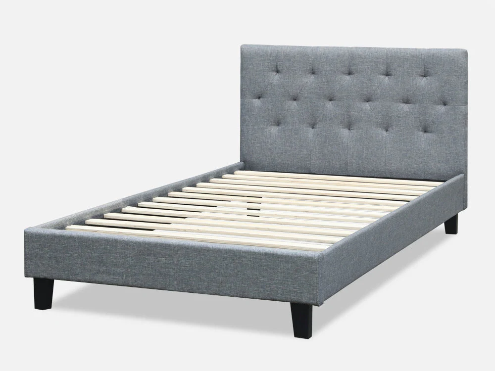 BLANE King Single Bed Frame - GREY - Image 2