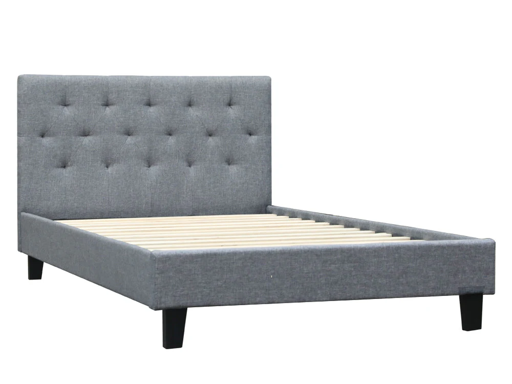 BLANE King Single Bed Frame - GREY - Image 3