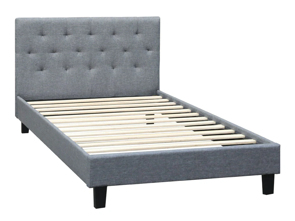 BLANE King Single Bed Frame - GREY - Image 4