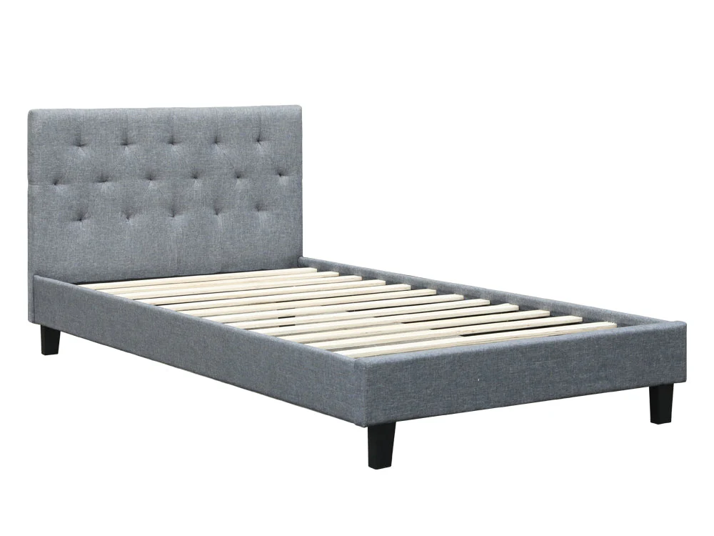 BLANE King Single Bed Frame - GREY - Image 5