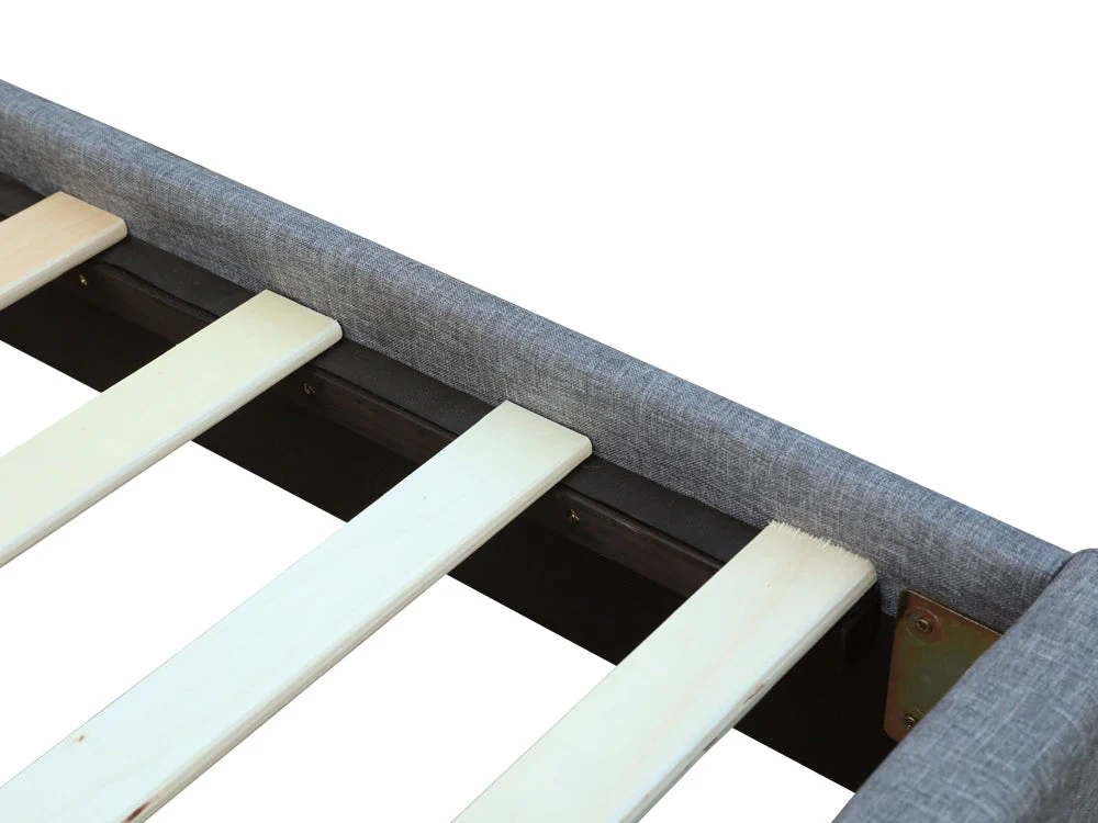BLANE King Single Bed Frame - GREY - Image 7