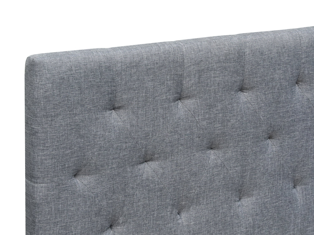 BLANE King Single Bed Frame - GREY - Image 8