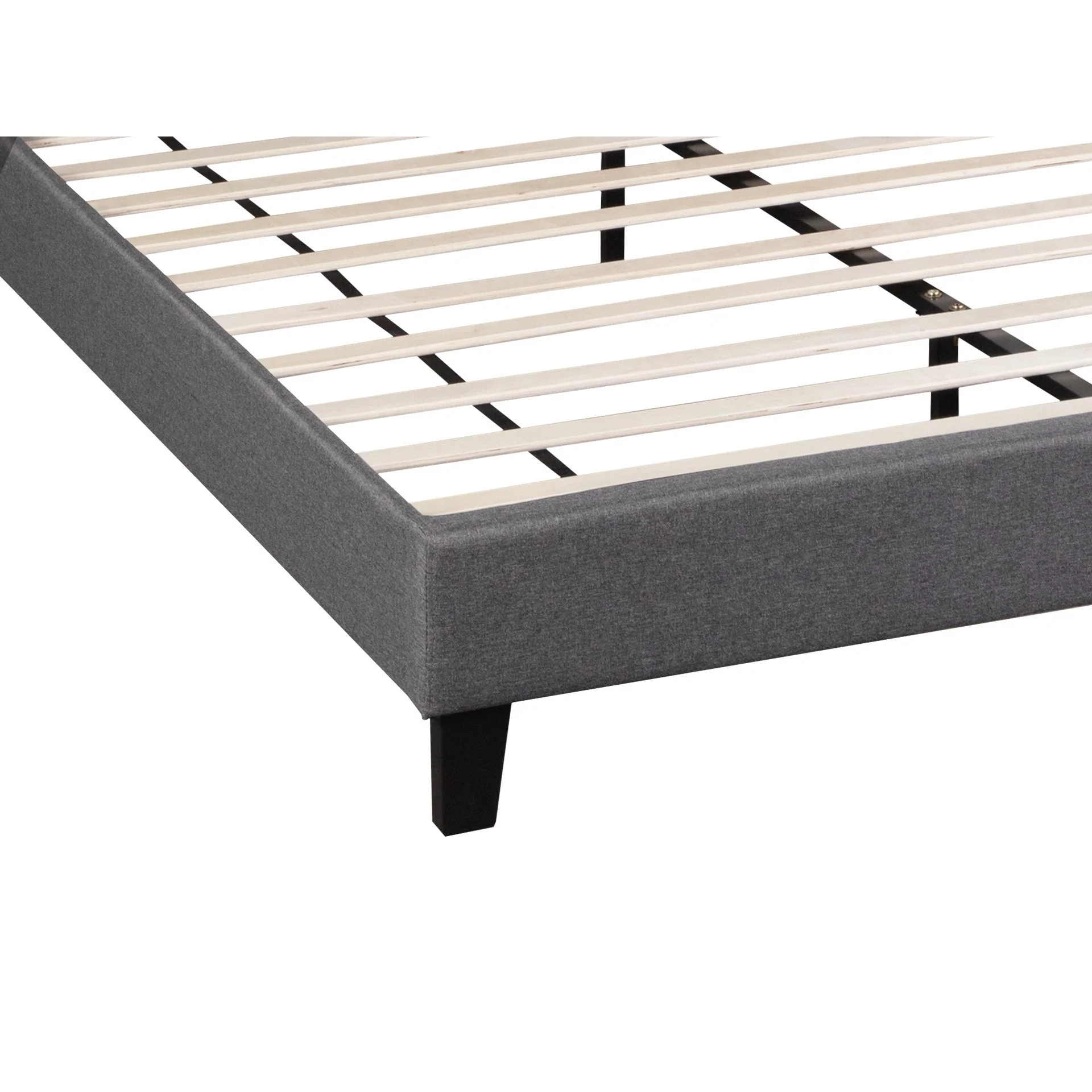Blane Queen Bed Frame - Dark Grey - Image 7