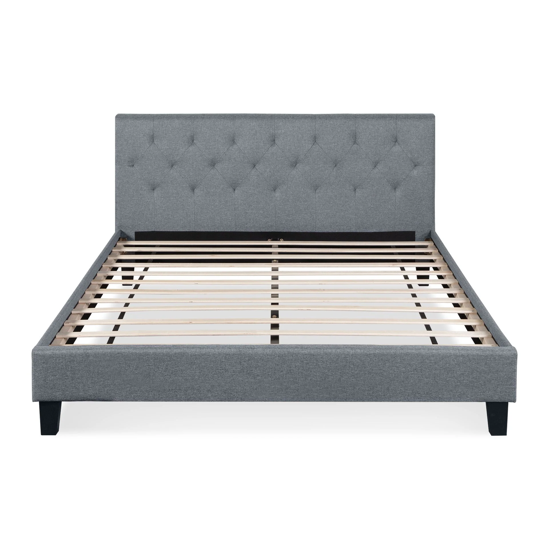 Blane Queen Bed Frame - Grey - Image 7