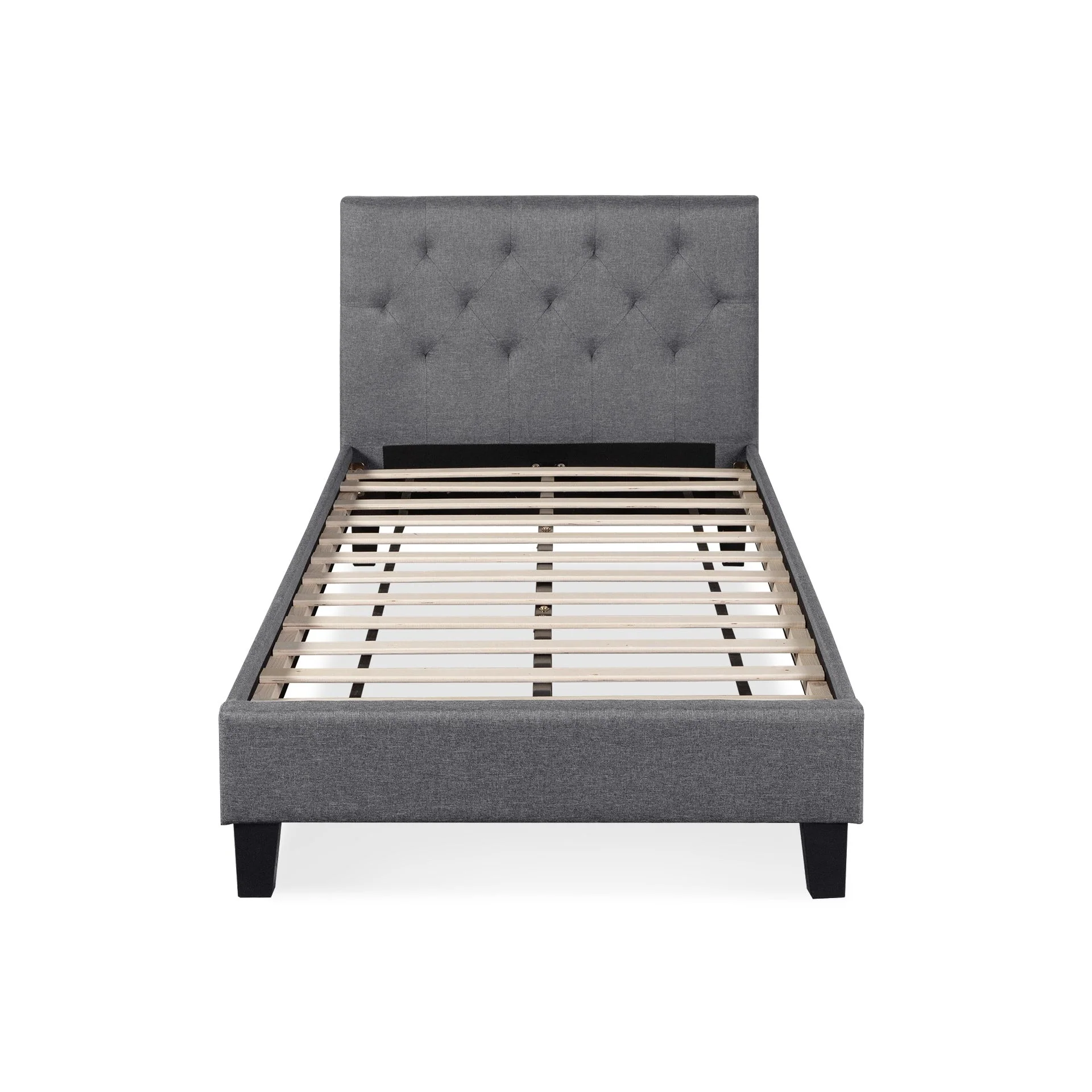Blane Single Bed Frame - Dark Grey - Image 10