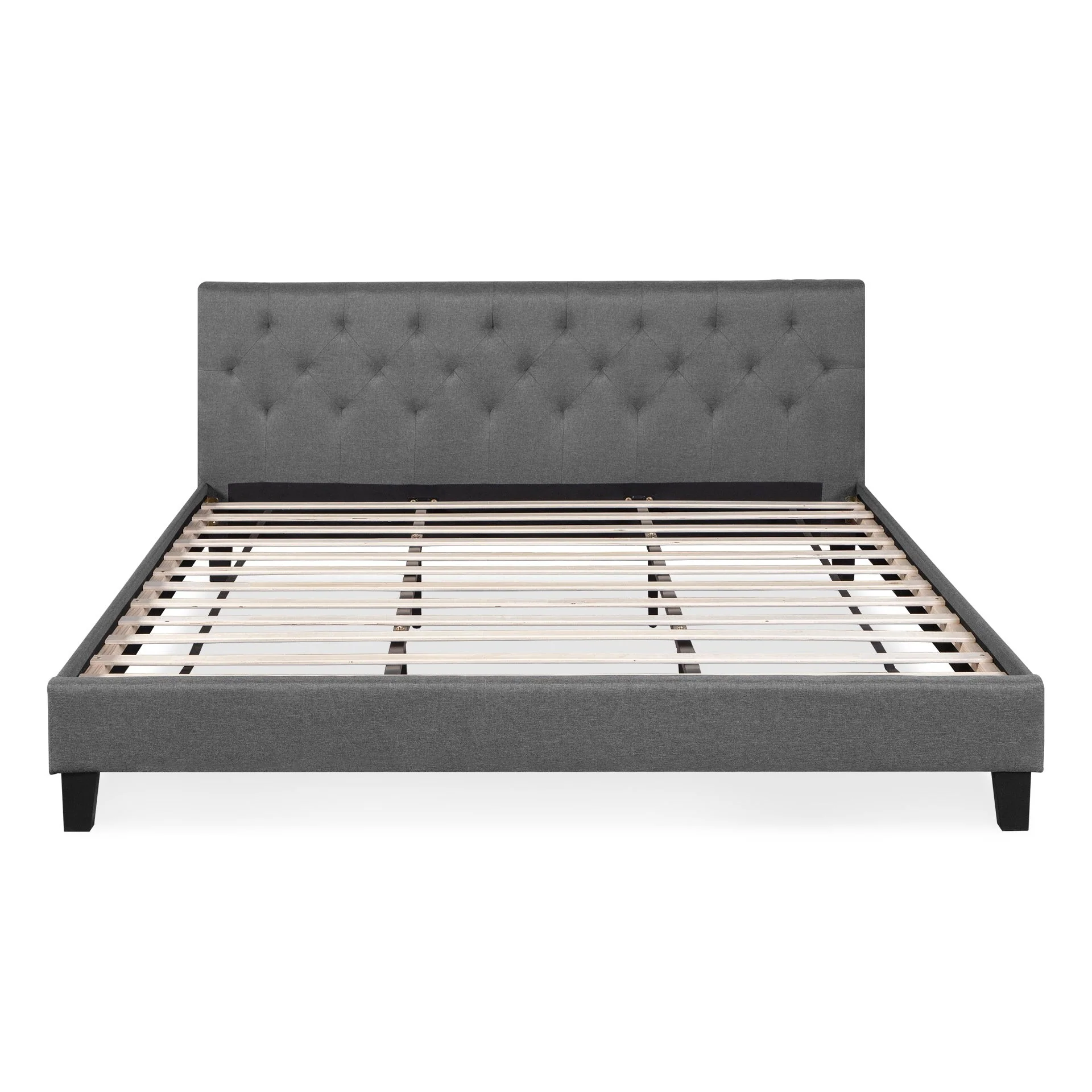 Blane Super King Bed Frame - Dark Grey - Image 7