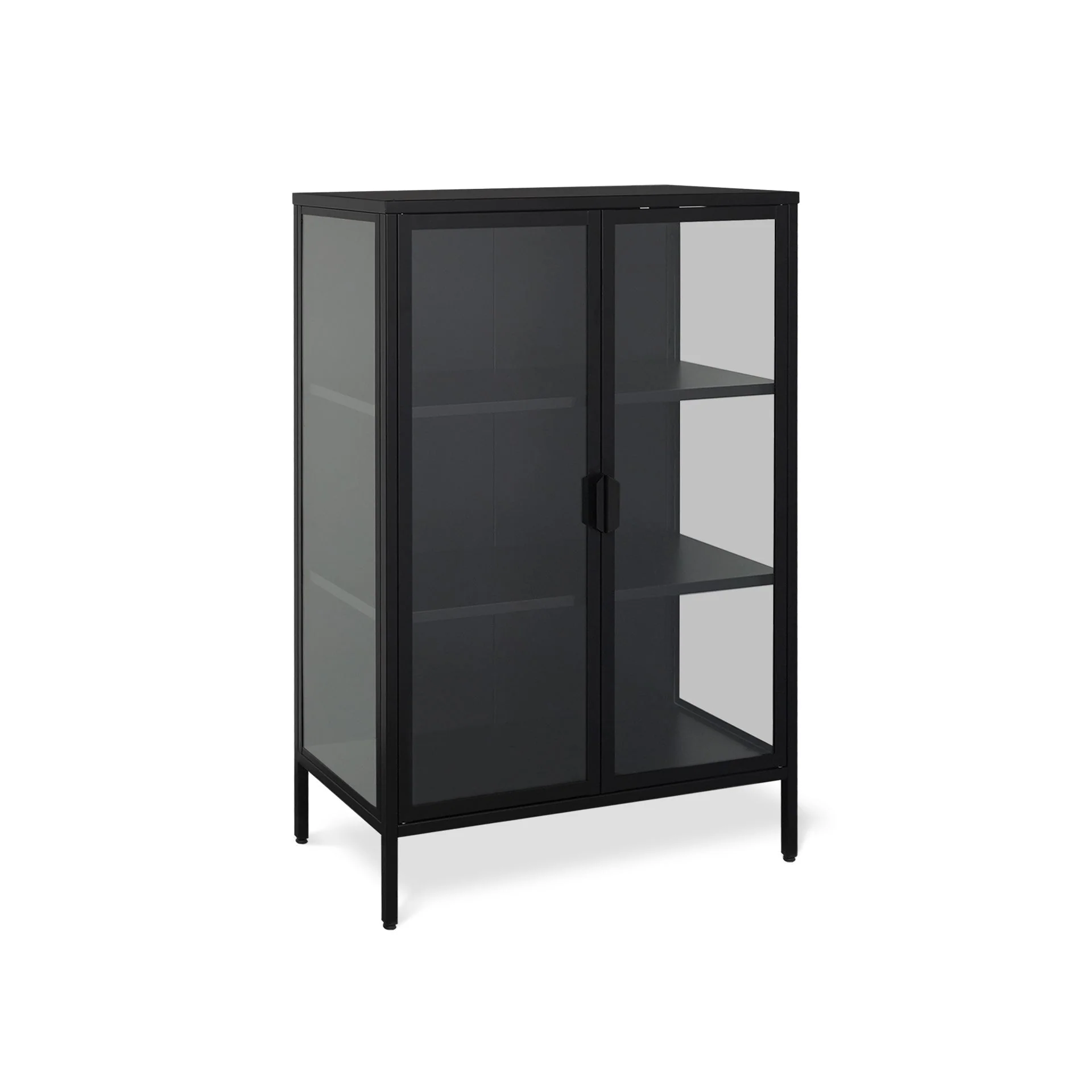 Boise 1.2m Display Cabinet - Black - Image 2