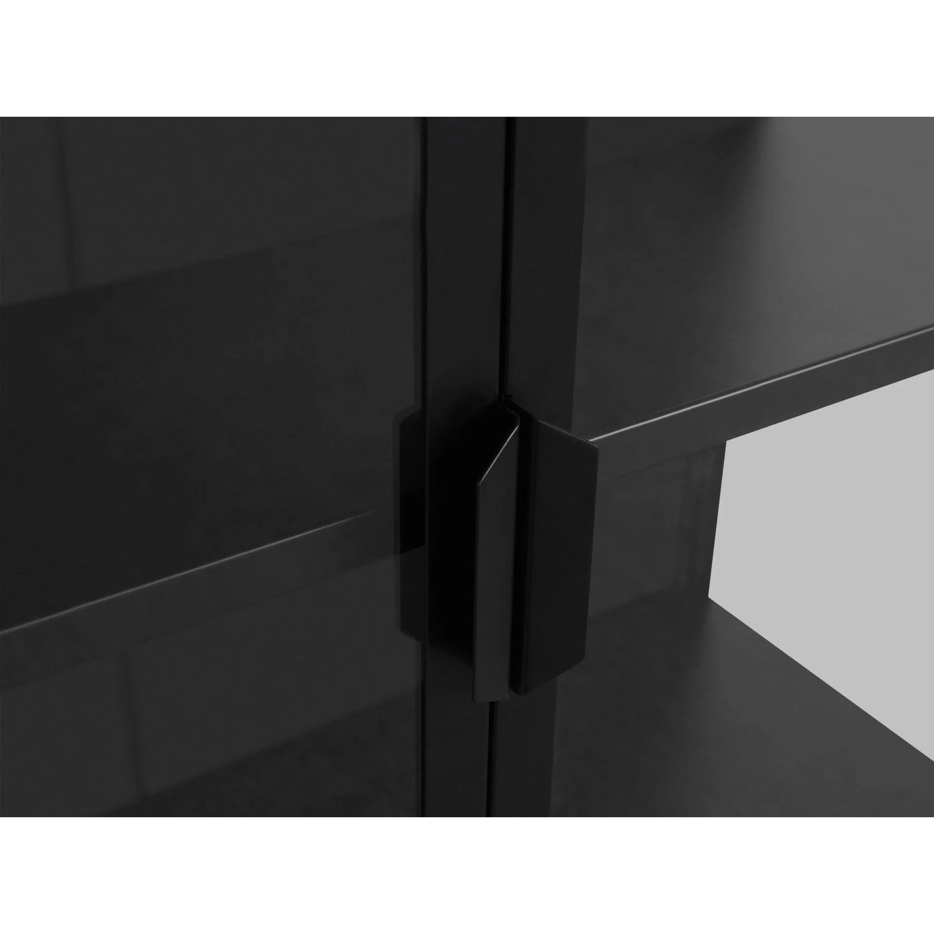 Boise 1.6m 2 Door Display Cabinet - Black - Image 7