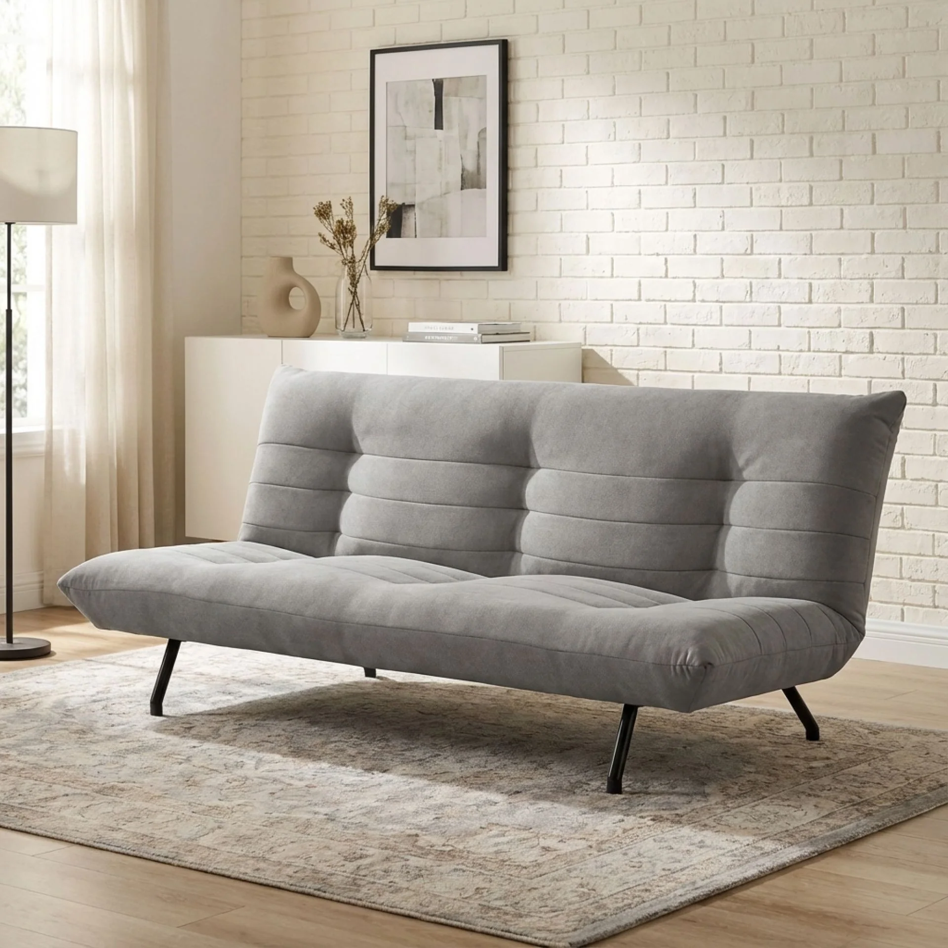 Bolivia 3 Seater Sofa Bed - Grey - Image 3