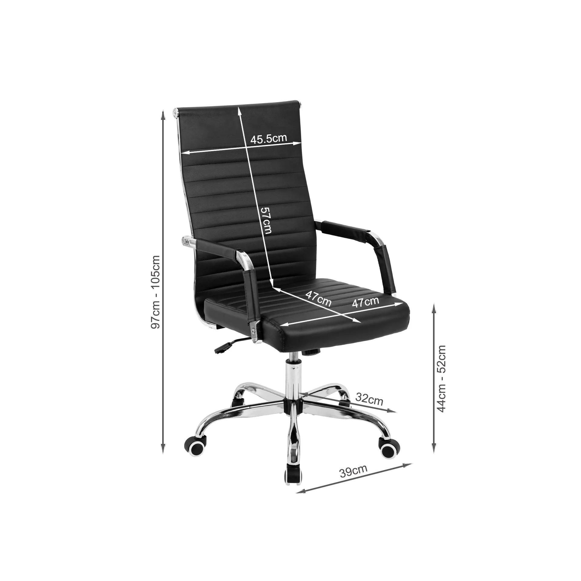 Bork Office Chair - Black - Image 10