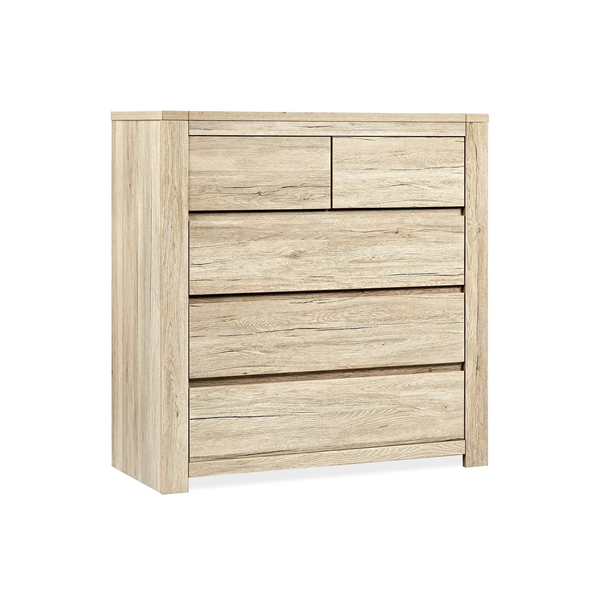 Borneo 5 Drawers Tallboy - Oak - Image 7