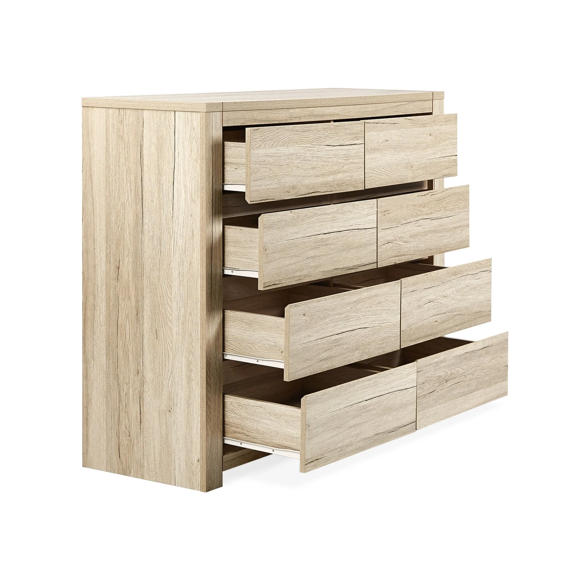 Borneo 8 Drawers Lowboy - Oak - Image 12