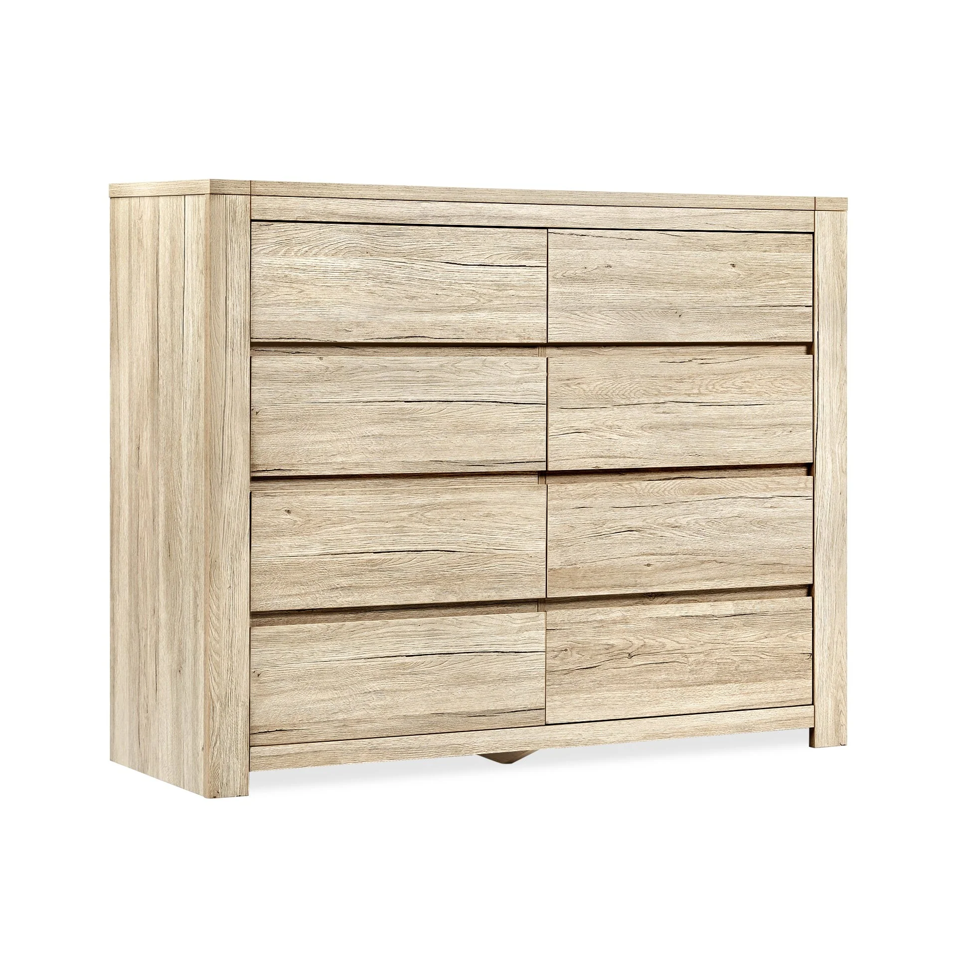Borneo 8 Drawers Lowboy - Oak - Image 9