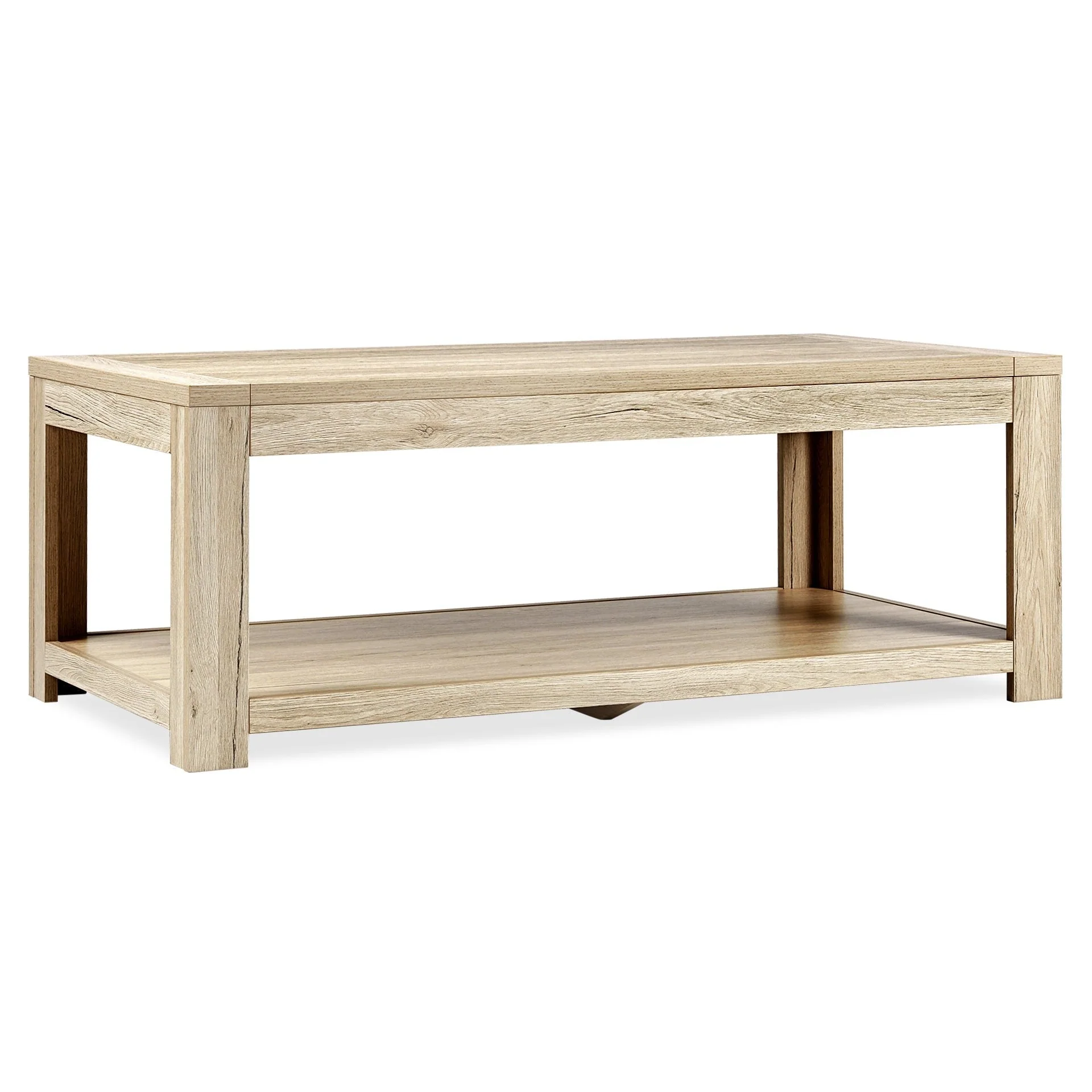 Borneo Wooden Coffee Table - Oak - Image 6