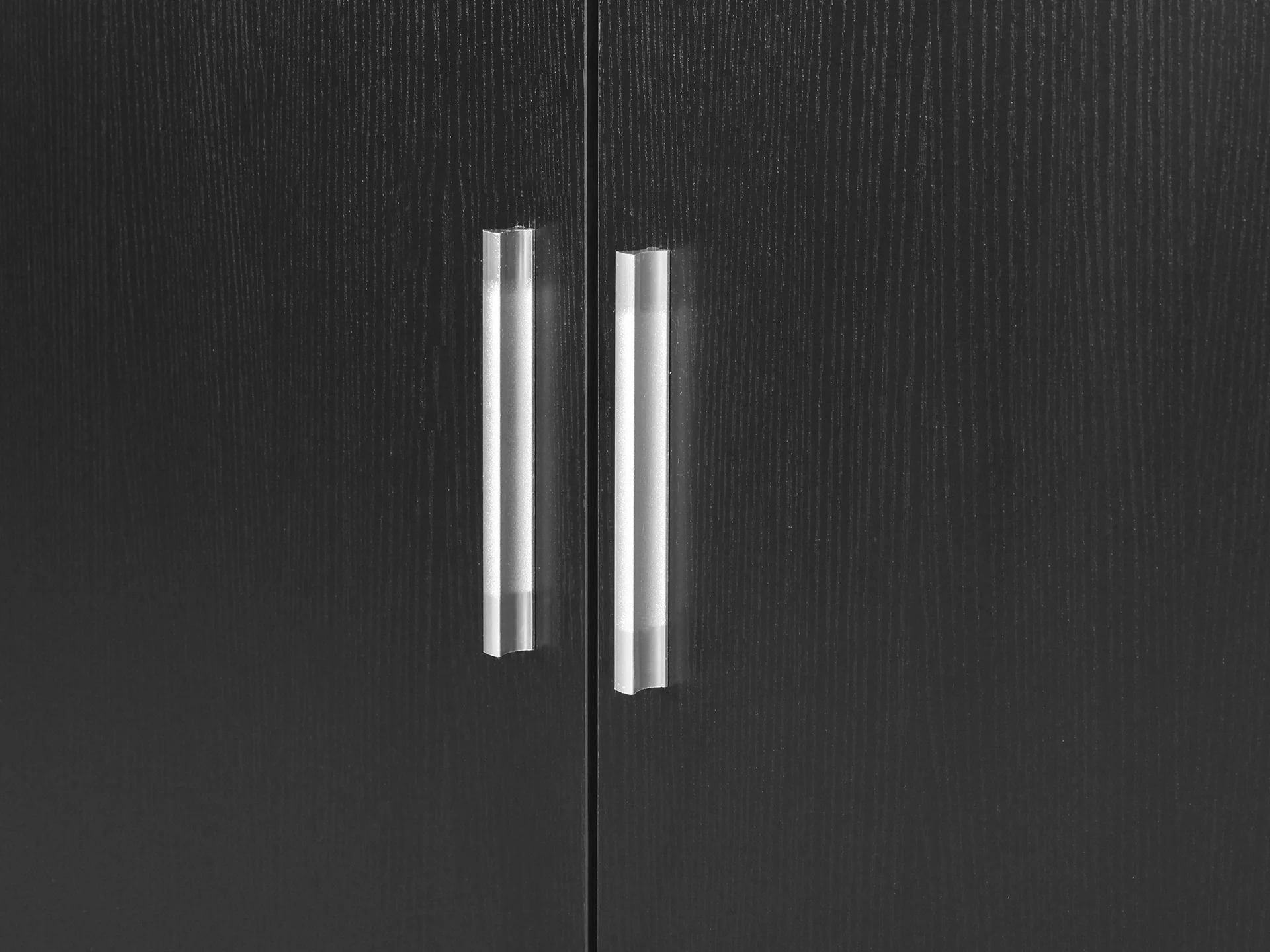 Bram 2 Door Wardrobe with 2 Drawers - Black - Image 5