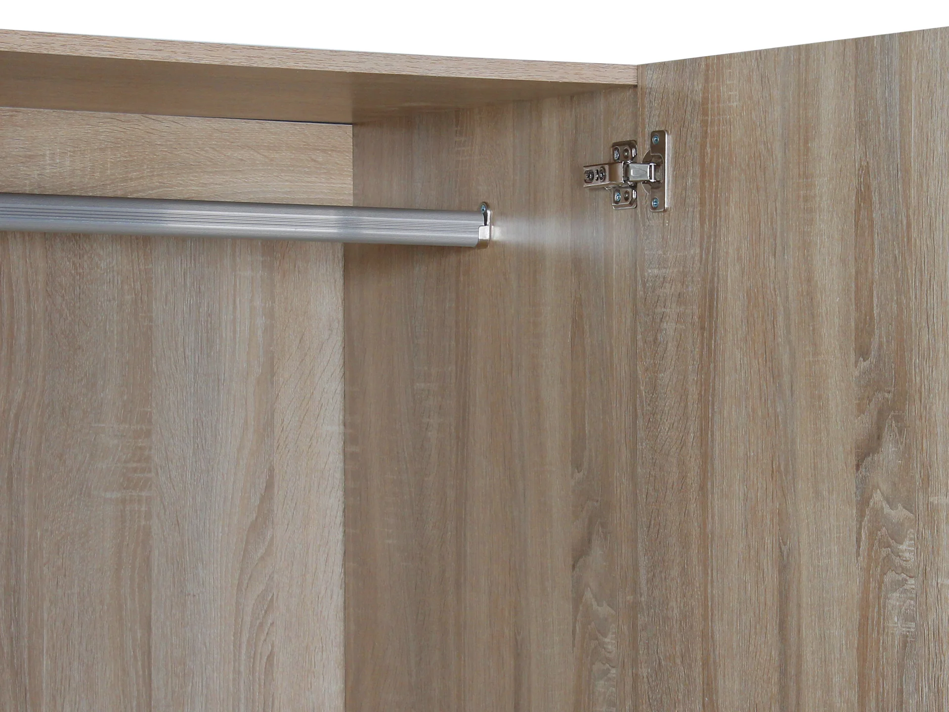 Bram 2 Door Wardrobe with 2 Drawers - Oak - Image 5