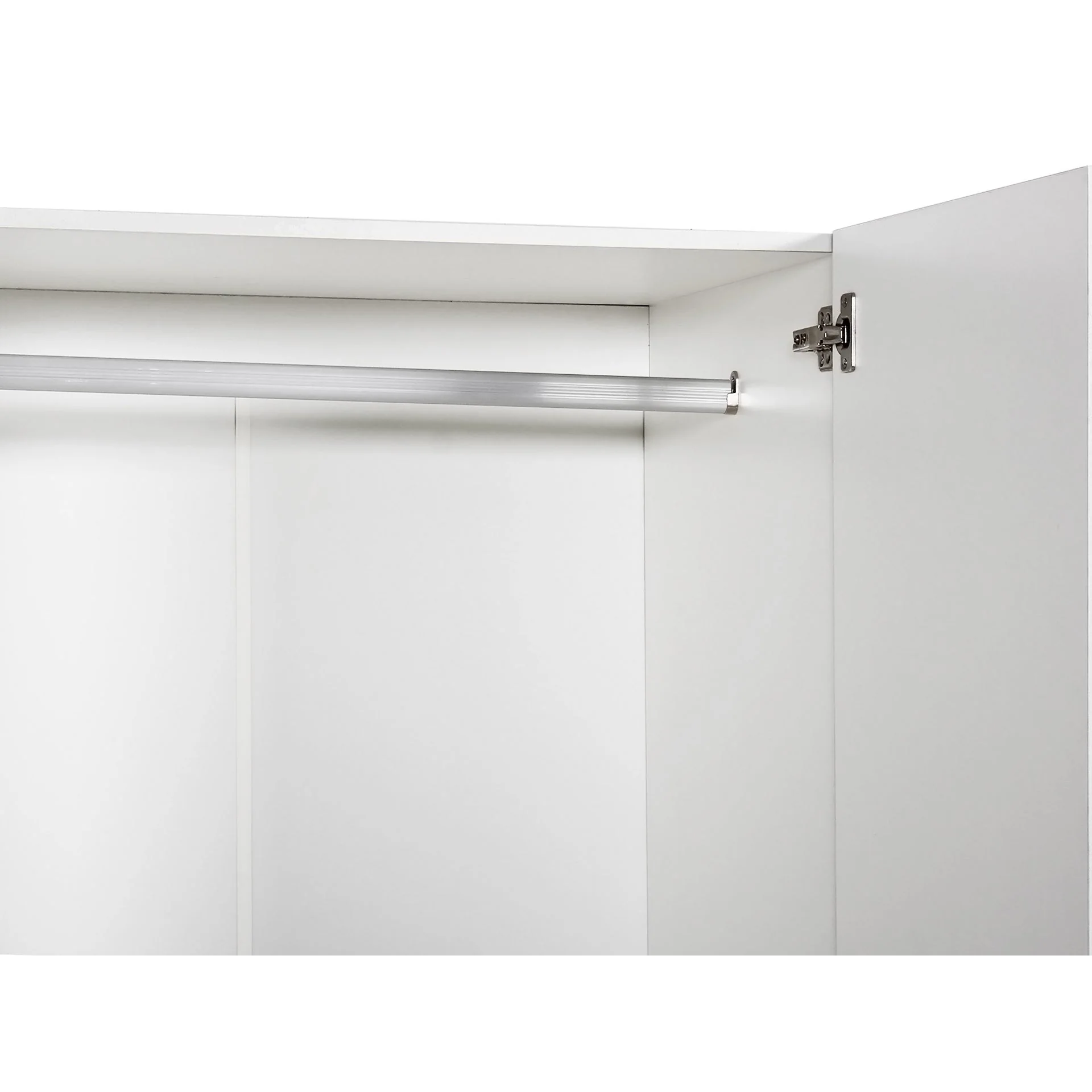 Bram 2 Door Wardrobe with 2 Drawers - White - Image 11