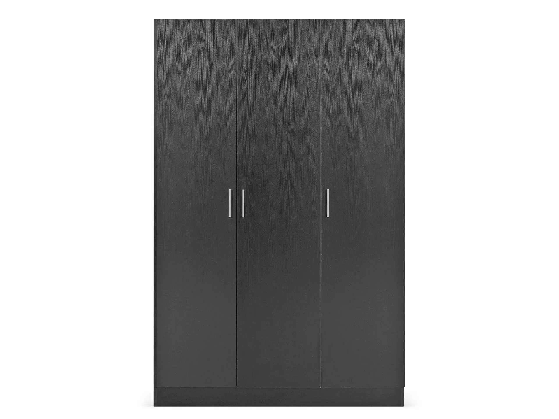 Bram 3 Door Wardrobe Cabinet - Black - Image 3