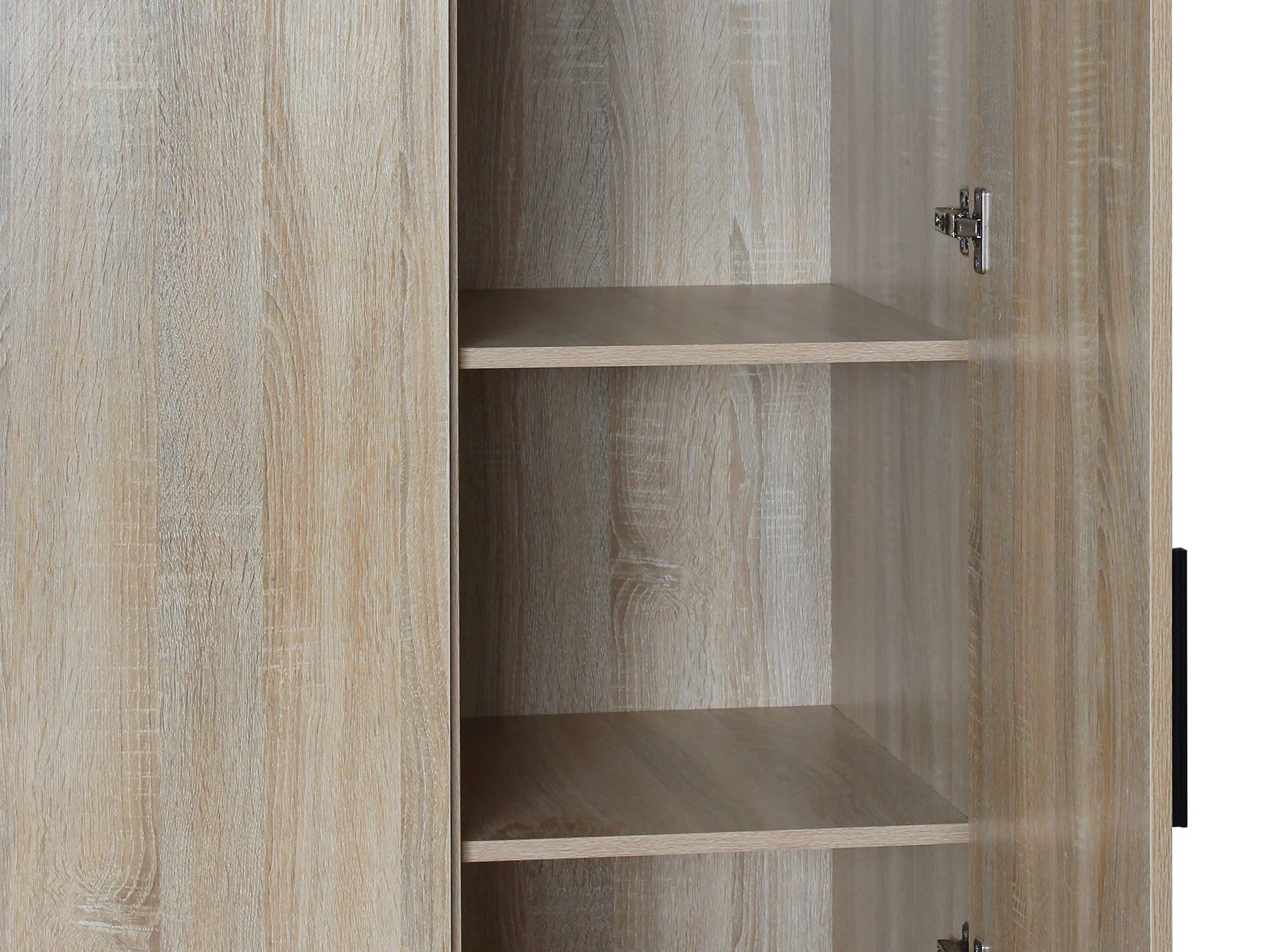Bram 3 Door Wardrobe Cabinet - Oak - Image 4