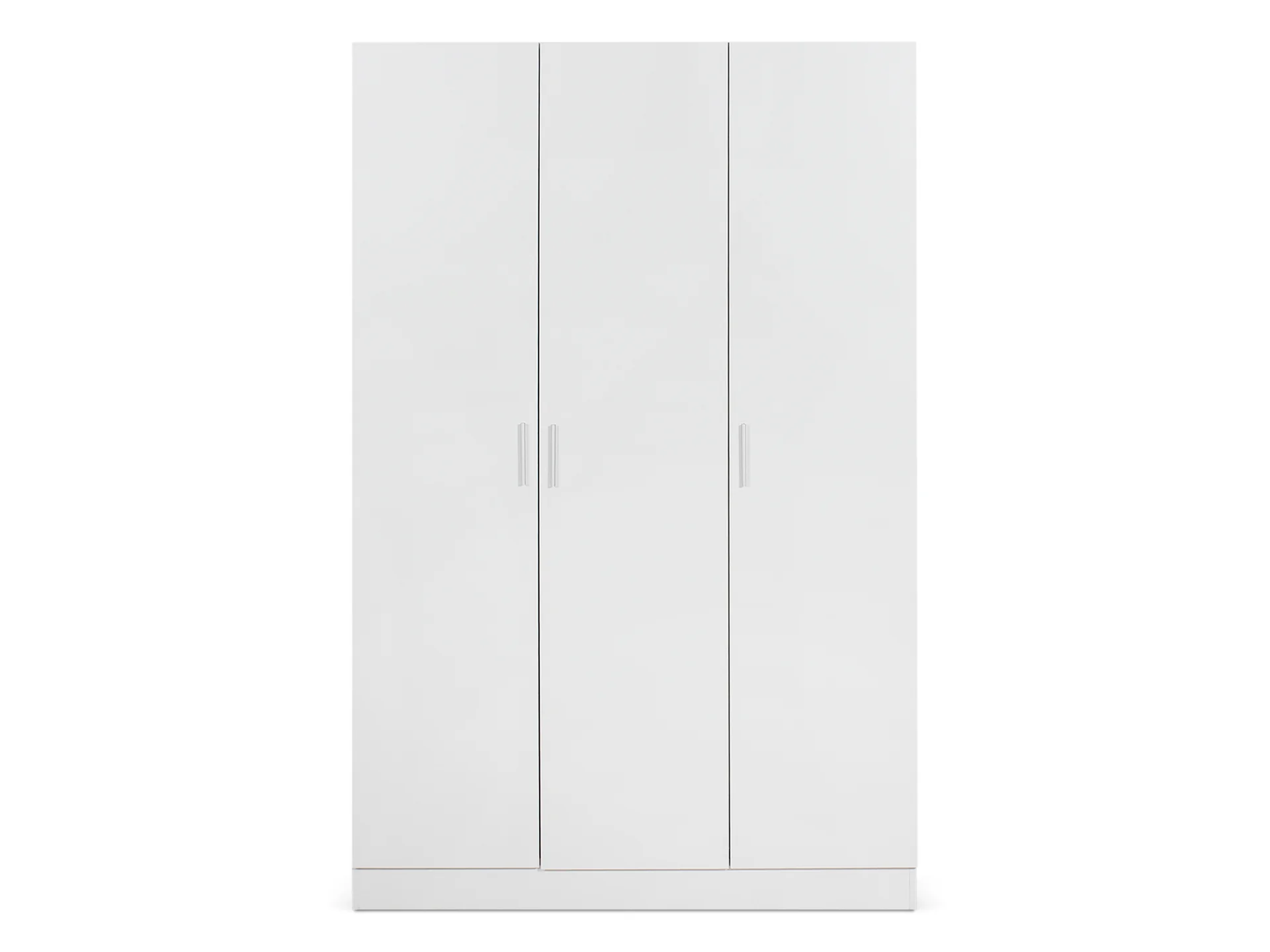 Bram 3 Door Wardrobe Cabinet - White - Image 3