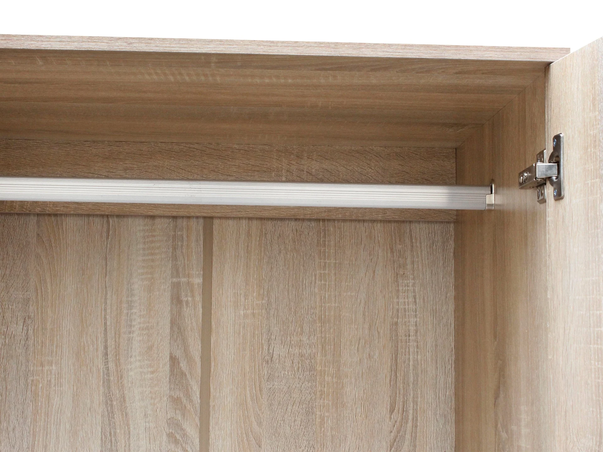 Bram 3 Door Wardrobe with 2 Drawers - Oak - Image 9