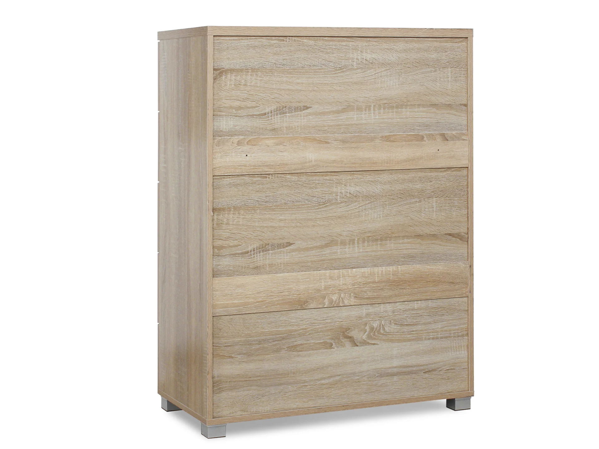 BRAM Tallboy 5 Drawer Chest Dresser - Oak - Image 13
