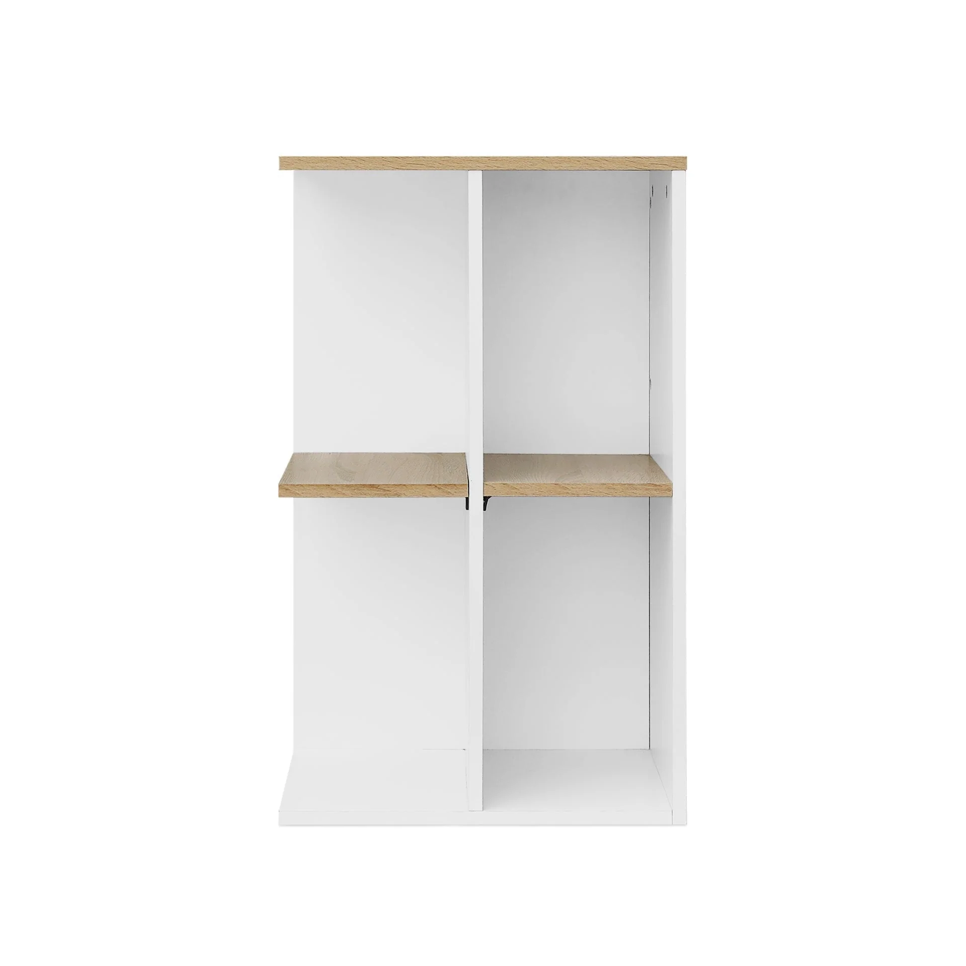Brian 100cm Computer Desk - Oak + White - Image 12