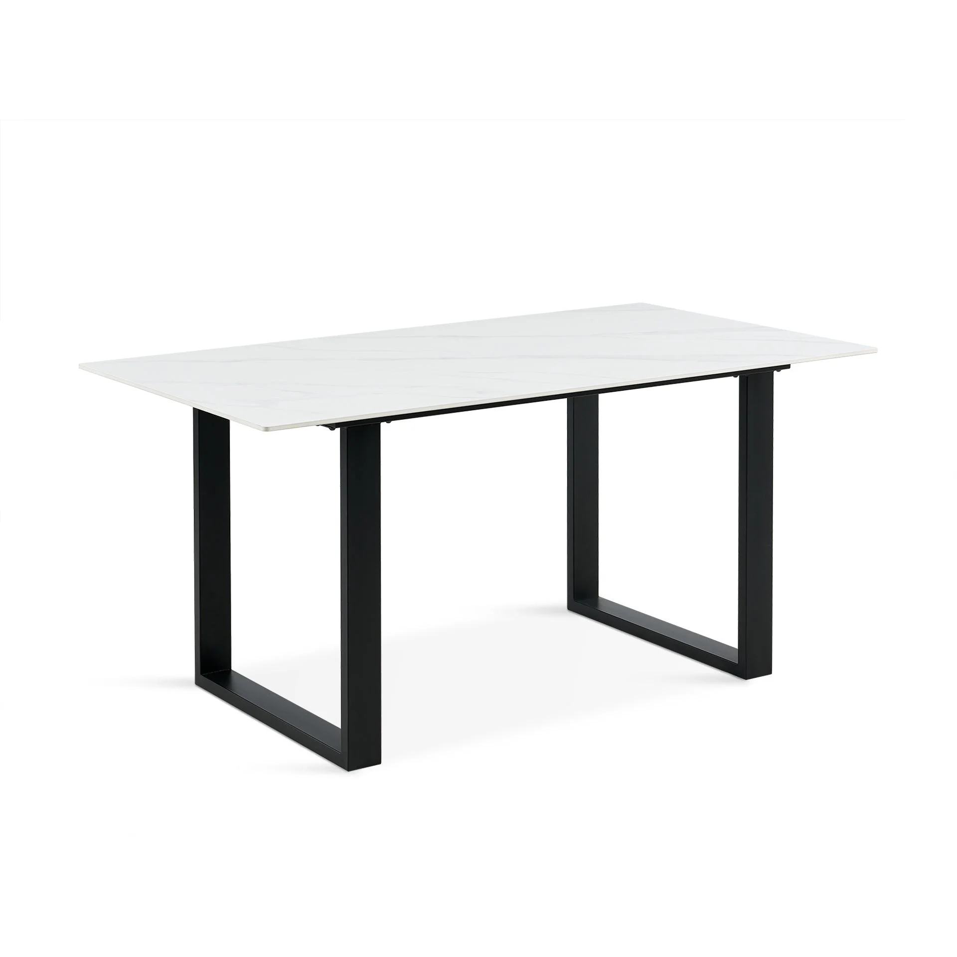 Bridger Matt Ceramic Dining Table 160 x 90cm - White - Image 6