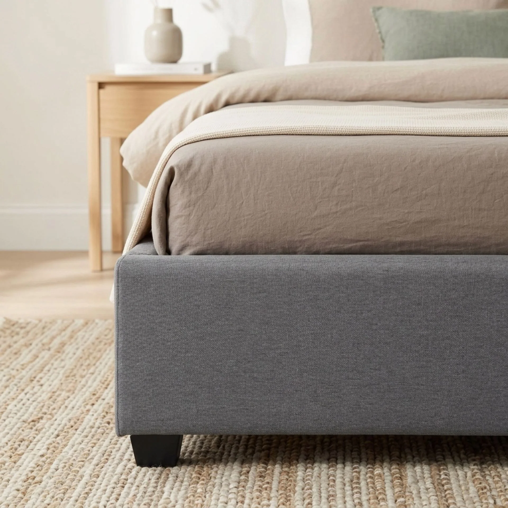 Bromo Fabric Slat Bed Frame - King - Image 4
