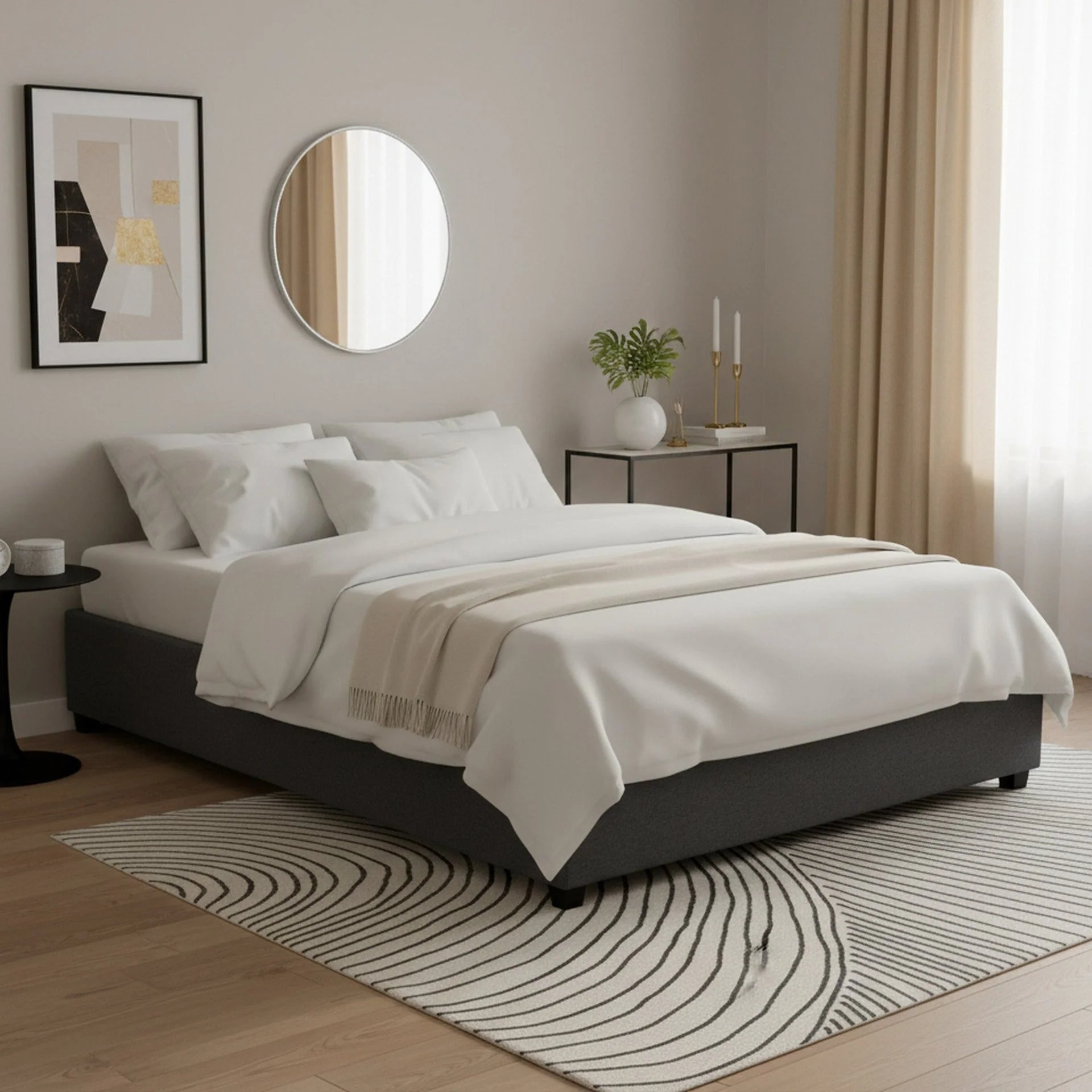 Bromo Queen Bed Frame - Grey - Image 3