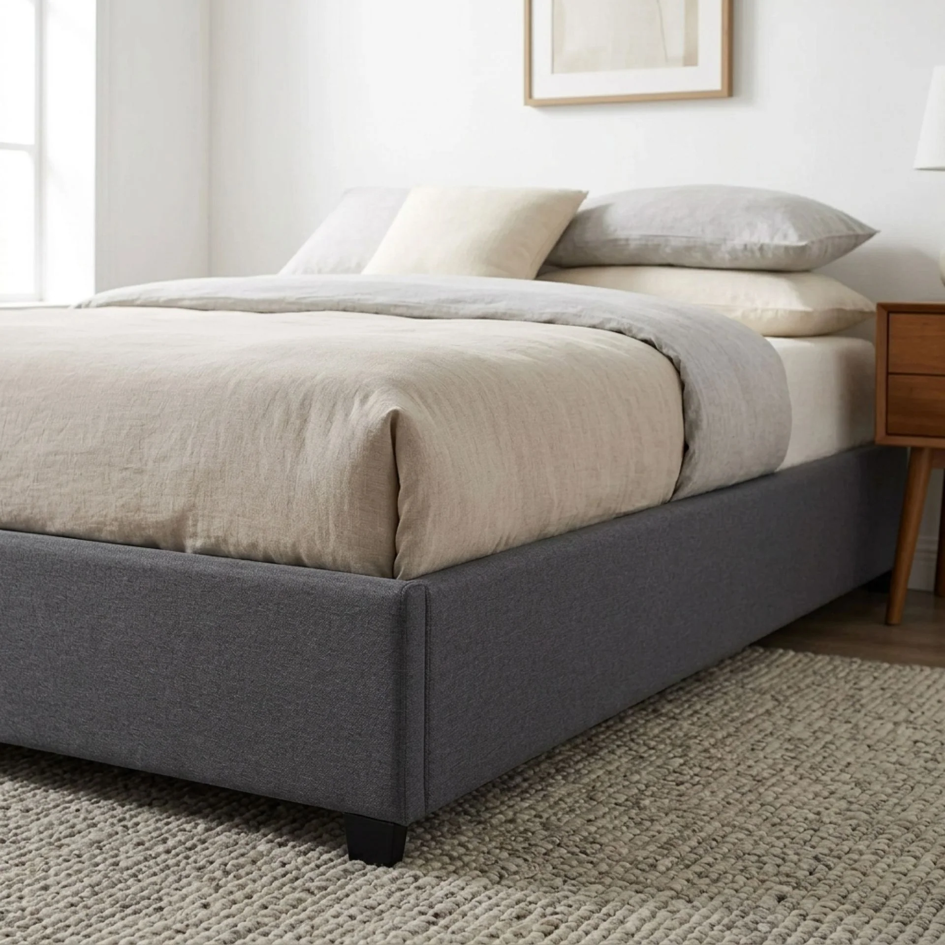 Bromo Queen Bed Frame - Grey - Image 4