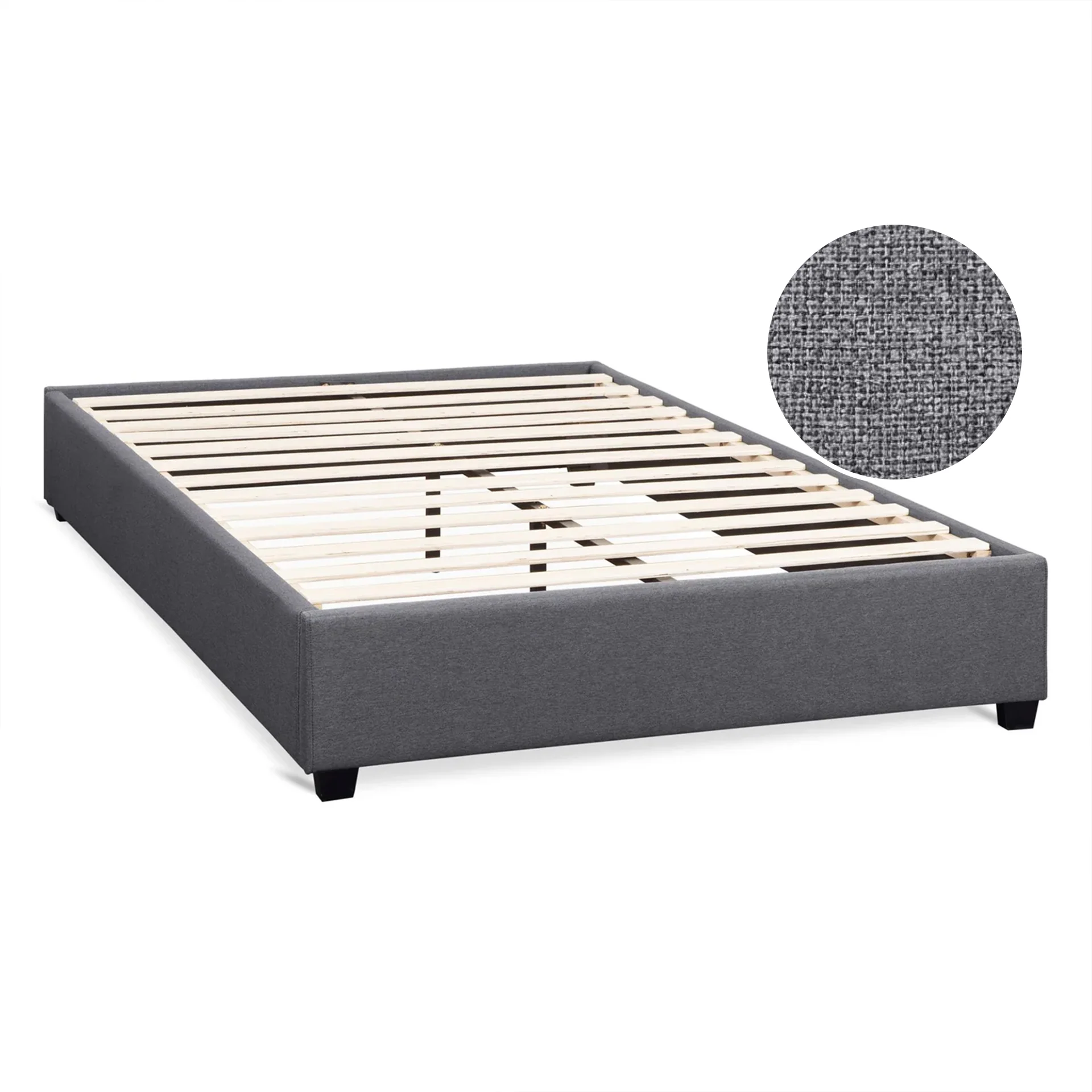 Bromo Queen Bed Frame - Grey - Image 6