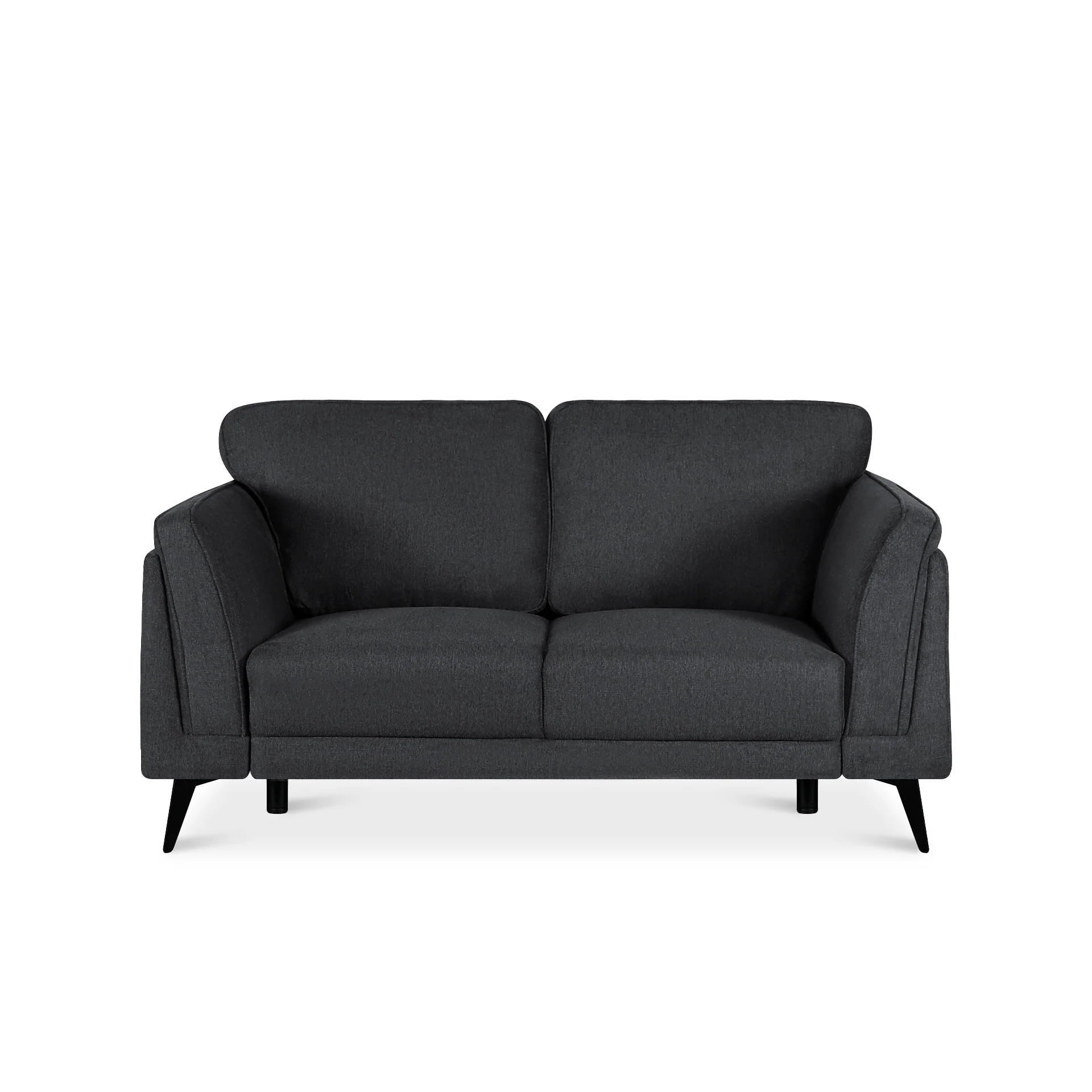 Brulo Linen 2 Seater Sofa - Dark Grey - Image 10