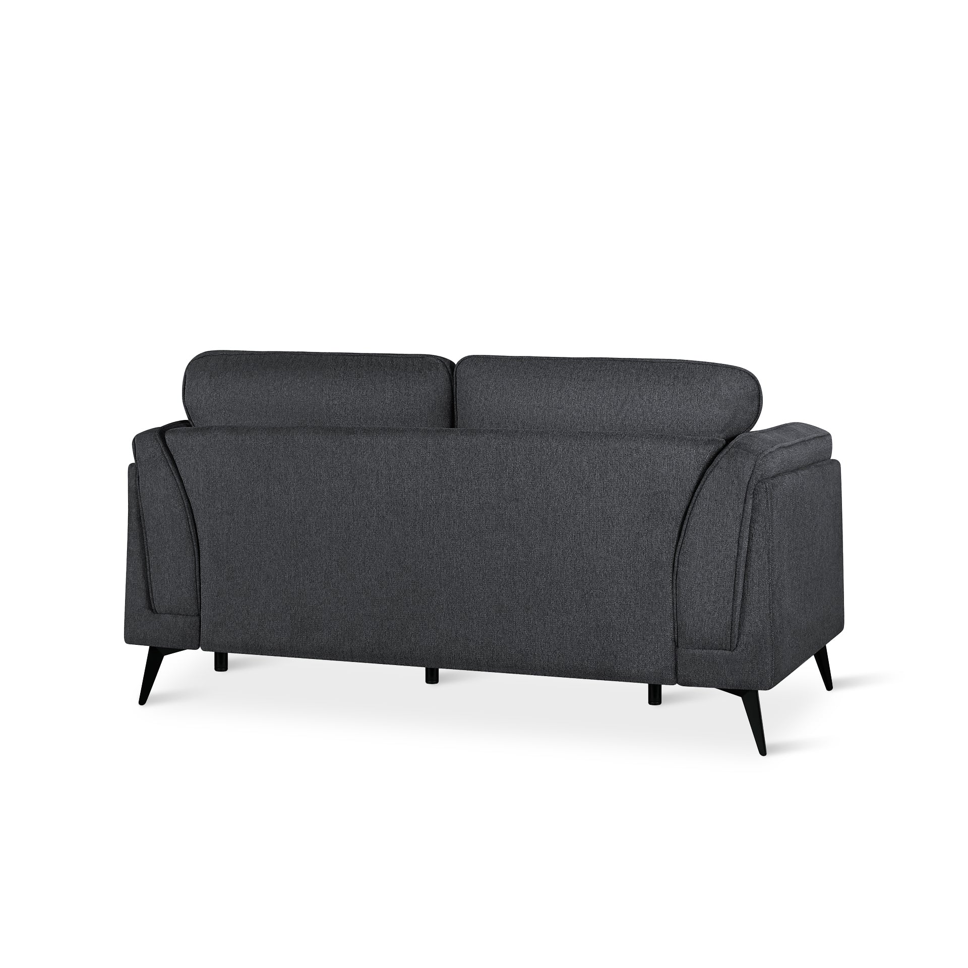 Brulo Linen 2 Seater Sofa - Dark Grey - Image 12
