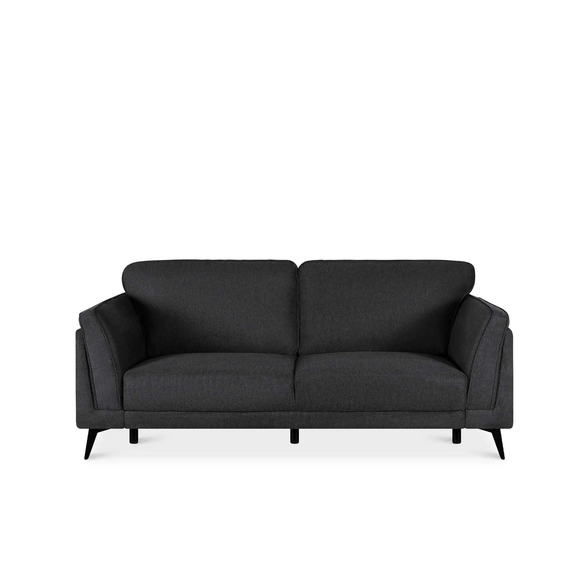 Brulo Linen 3 Seater Sofa - Dark Grey - Image 10