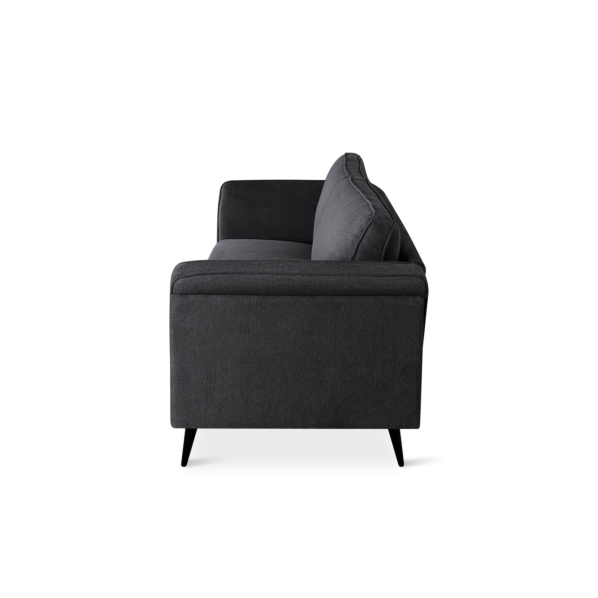 Brulo Linen 3 Seater Sofa - Dark Grey - Image 11
