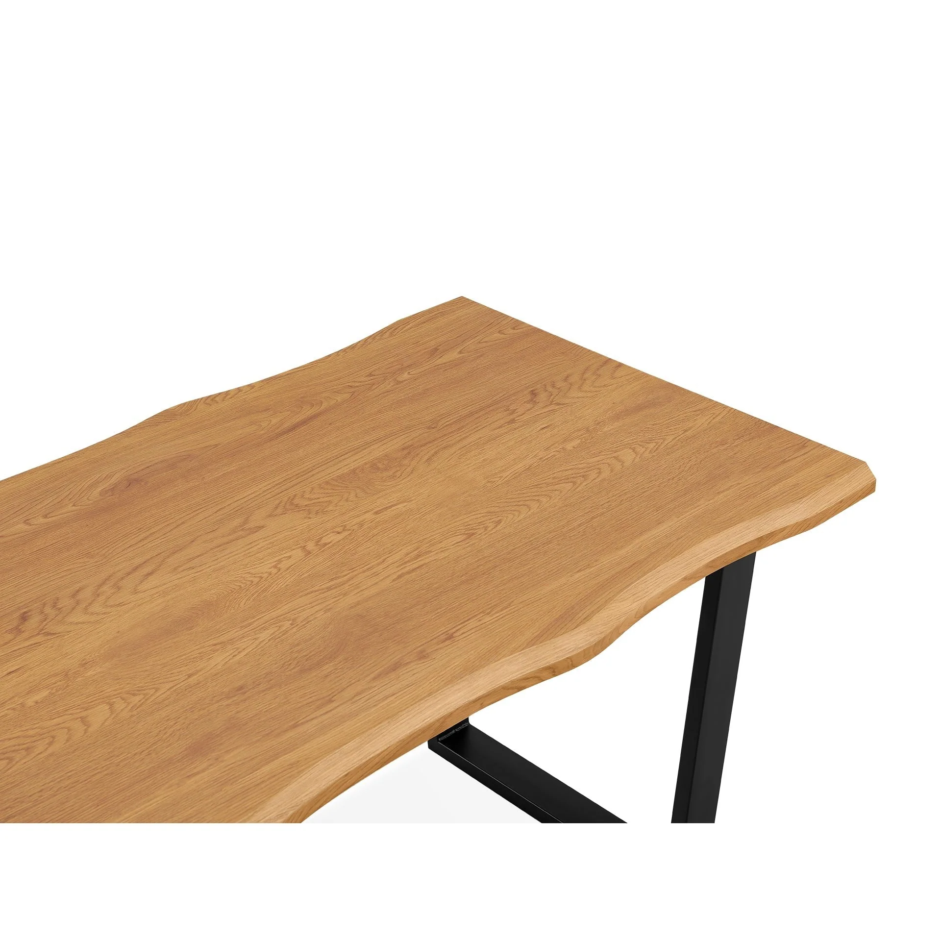 Bryce Dining Table 180 x 90cm - Oak + Black - Image 8
