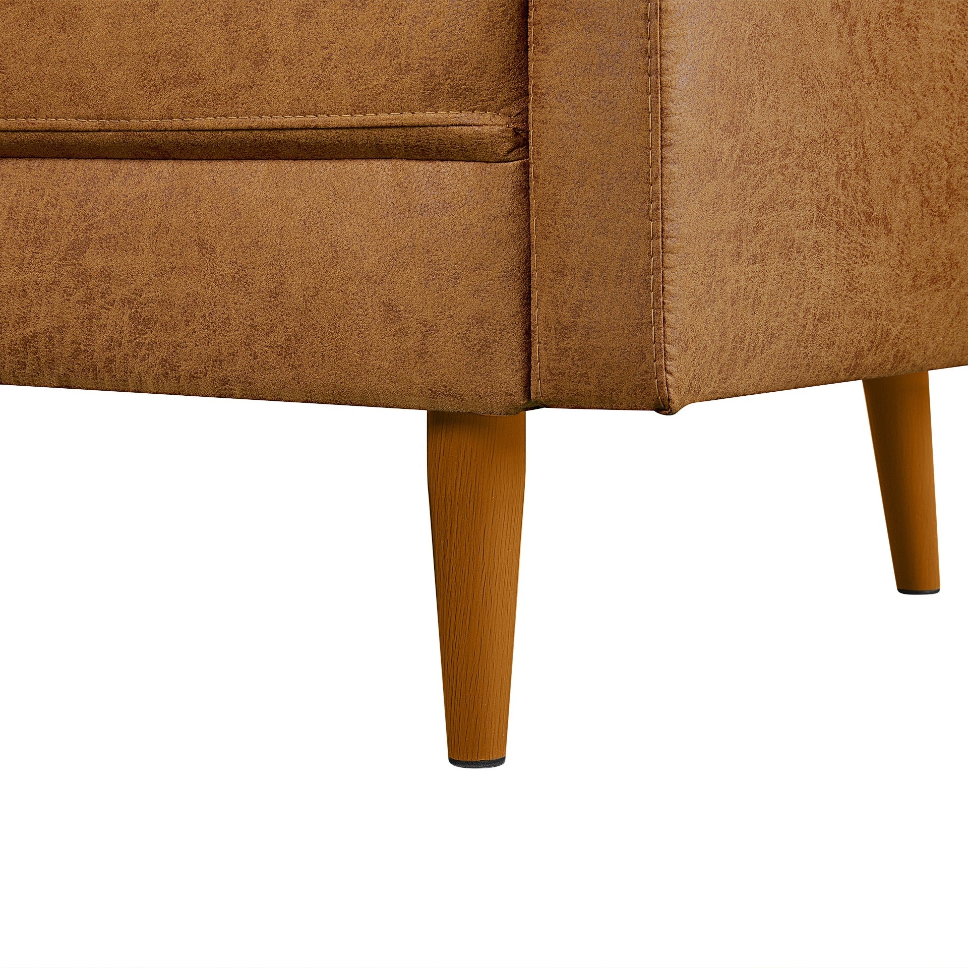 Brynlee 3 Seater Sofa with Left Facing Chaise - Brown - Image 14