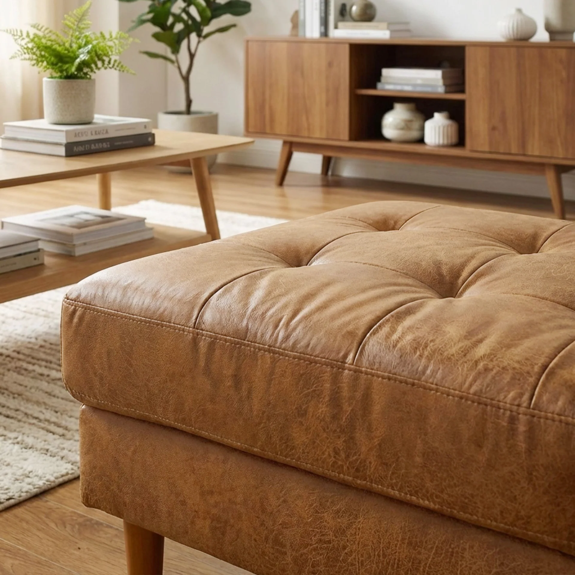 Brynlee 3 Seater Sofa with Left Facing Chaise - Brown - Image 6