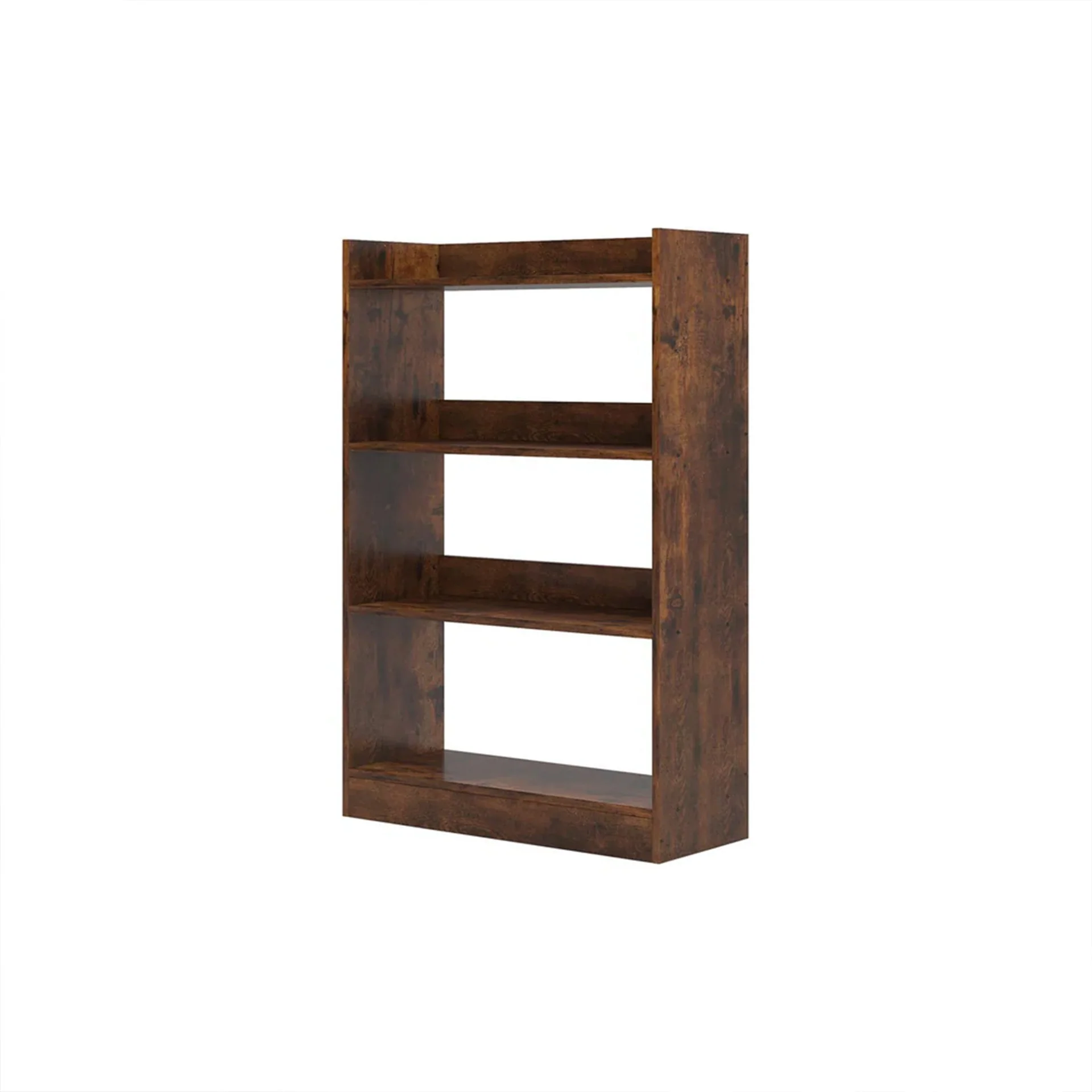 Bulls 80cm 4 Tier Bookshelf - Rustic Brown - Image 12