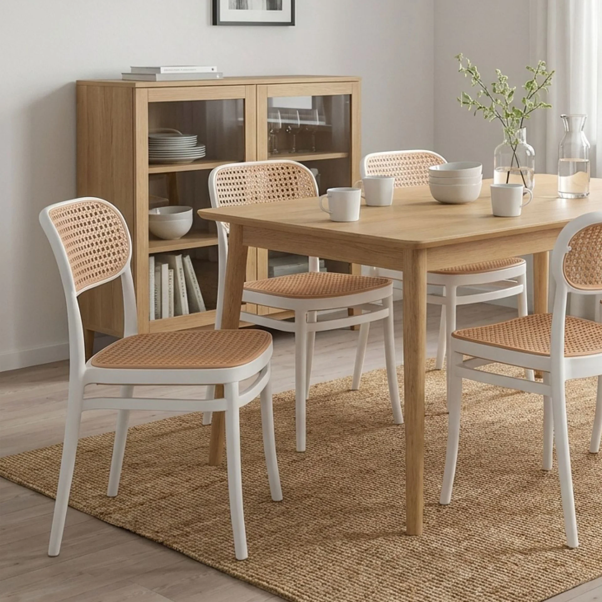 Caleb Dining Chair - Set of 4 - White - Image 5
