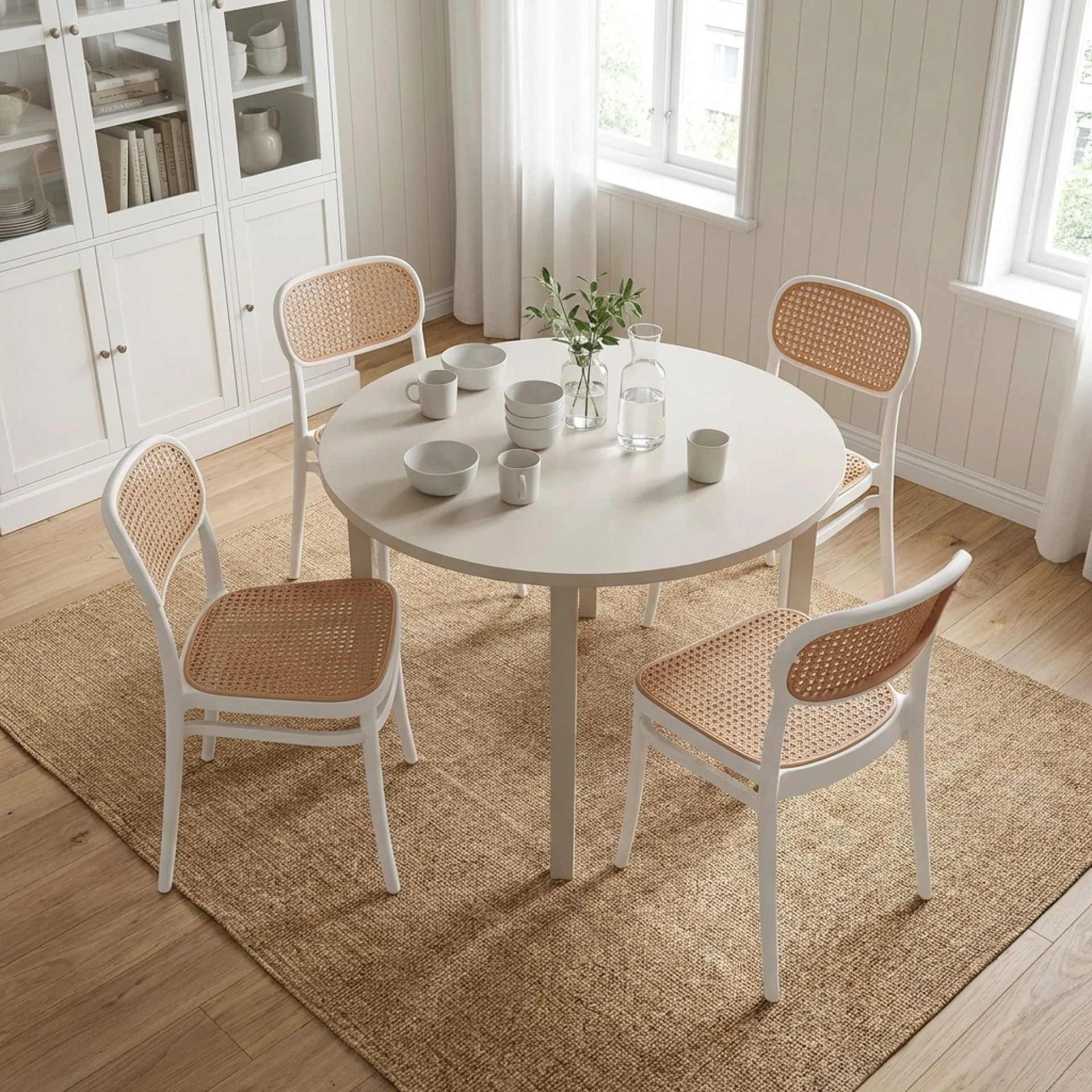 Caleb Dining Chair - Set of 4 - White - Image 6