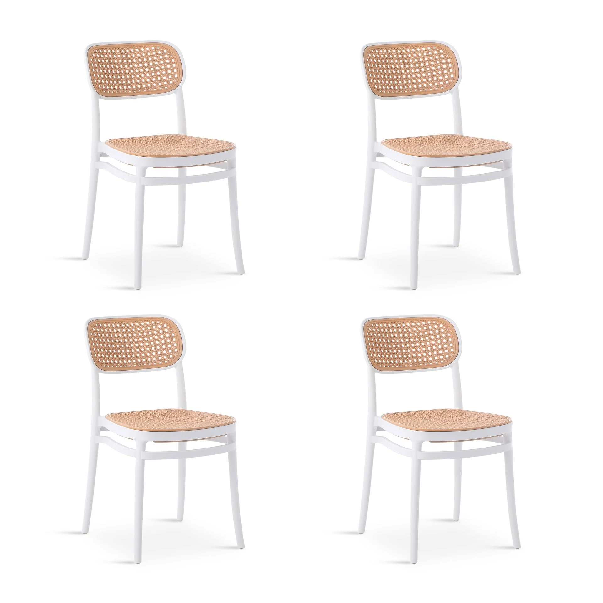Caleb Dining Chair - Set of 4 - White - Image 7