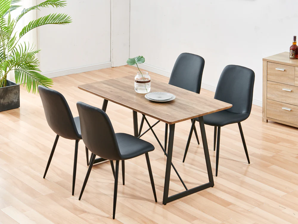 CALLIE 4PCS Dining Chair - DARK GREY - Image 2
