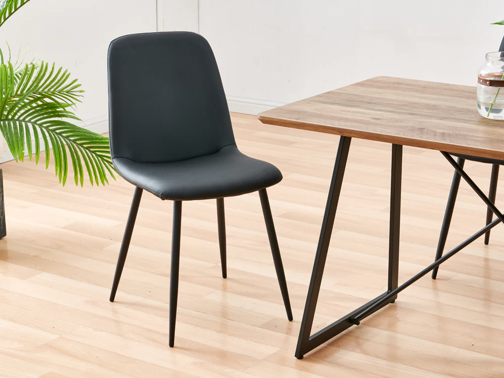 CALLIE 4PCS Dining Chair - DARK GREY - Image 4