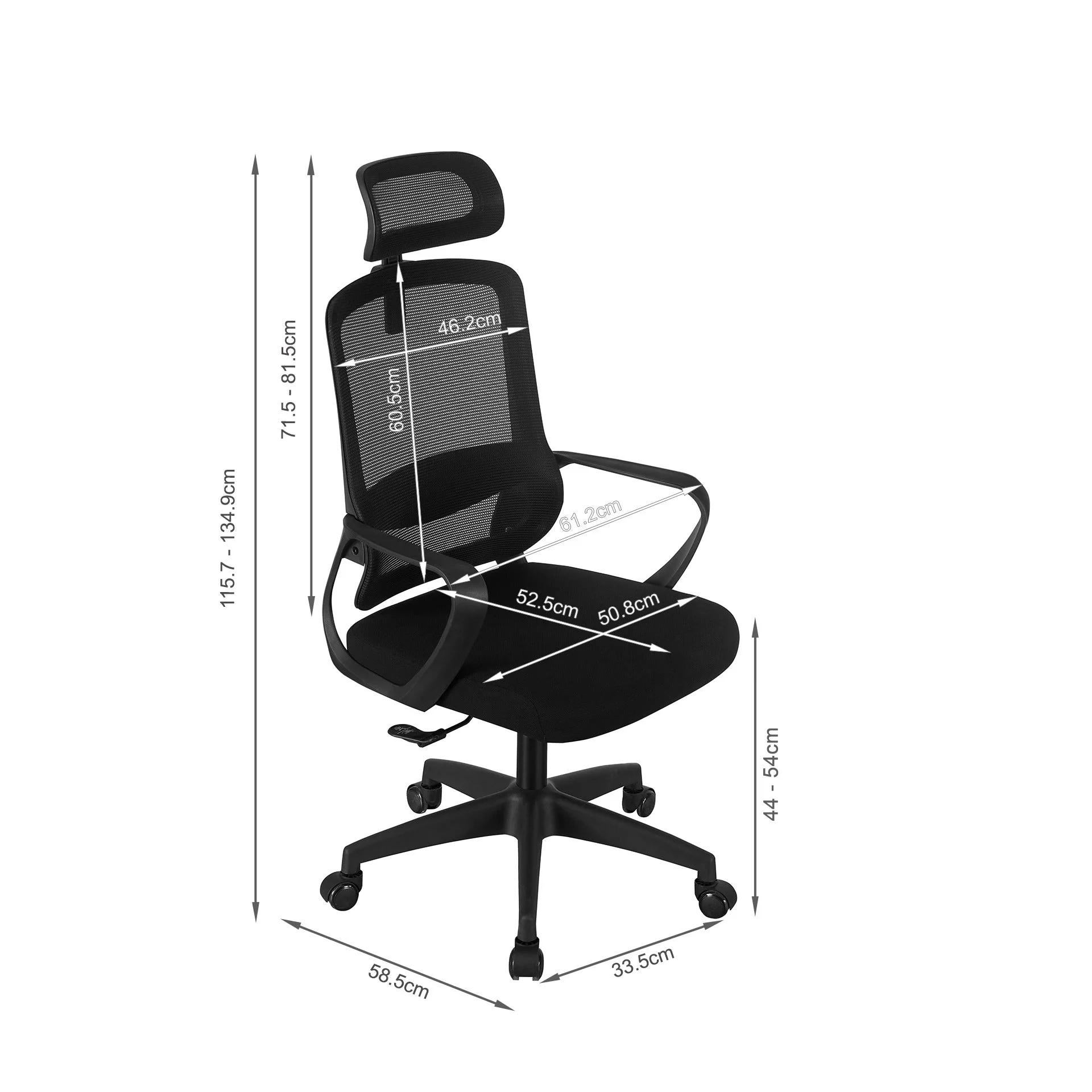 Calvin Office Chair - Black - Image 12