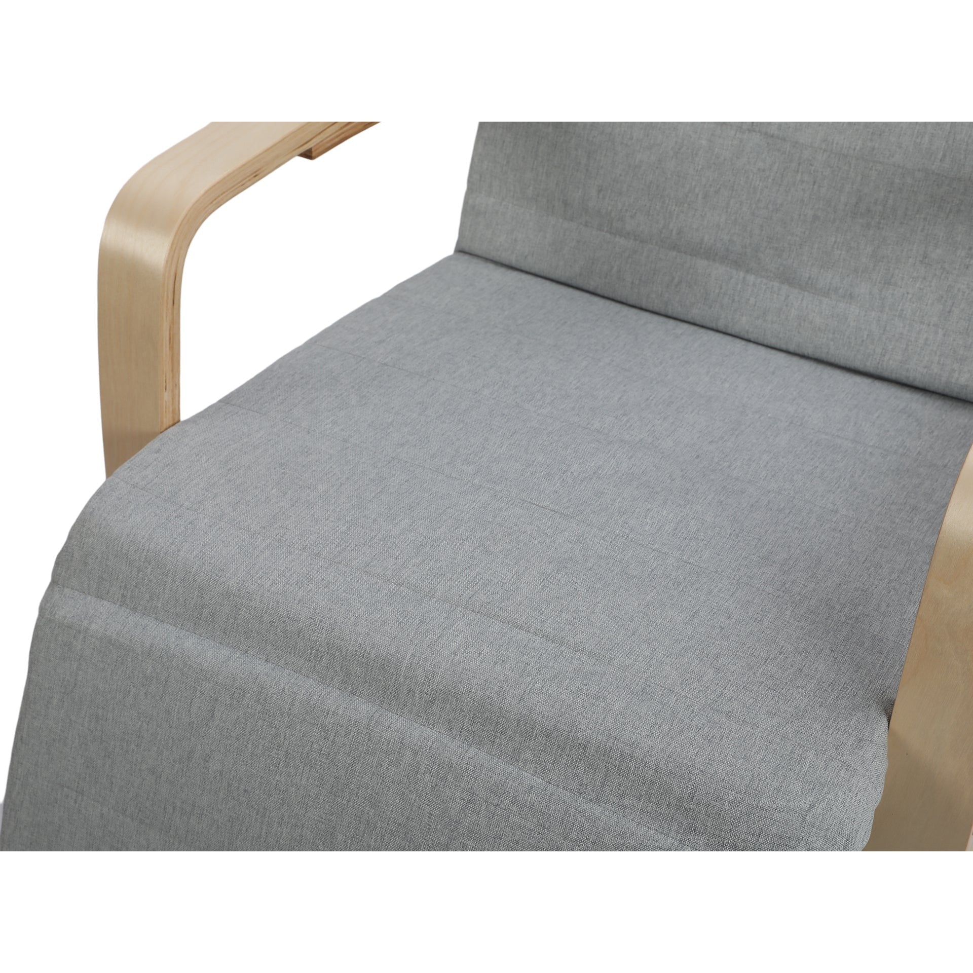 Camila Rocking Chair with Footrest - Grey - Image 6
