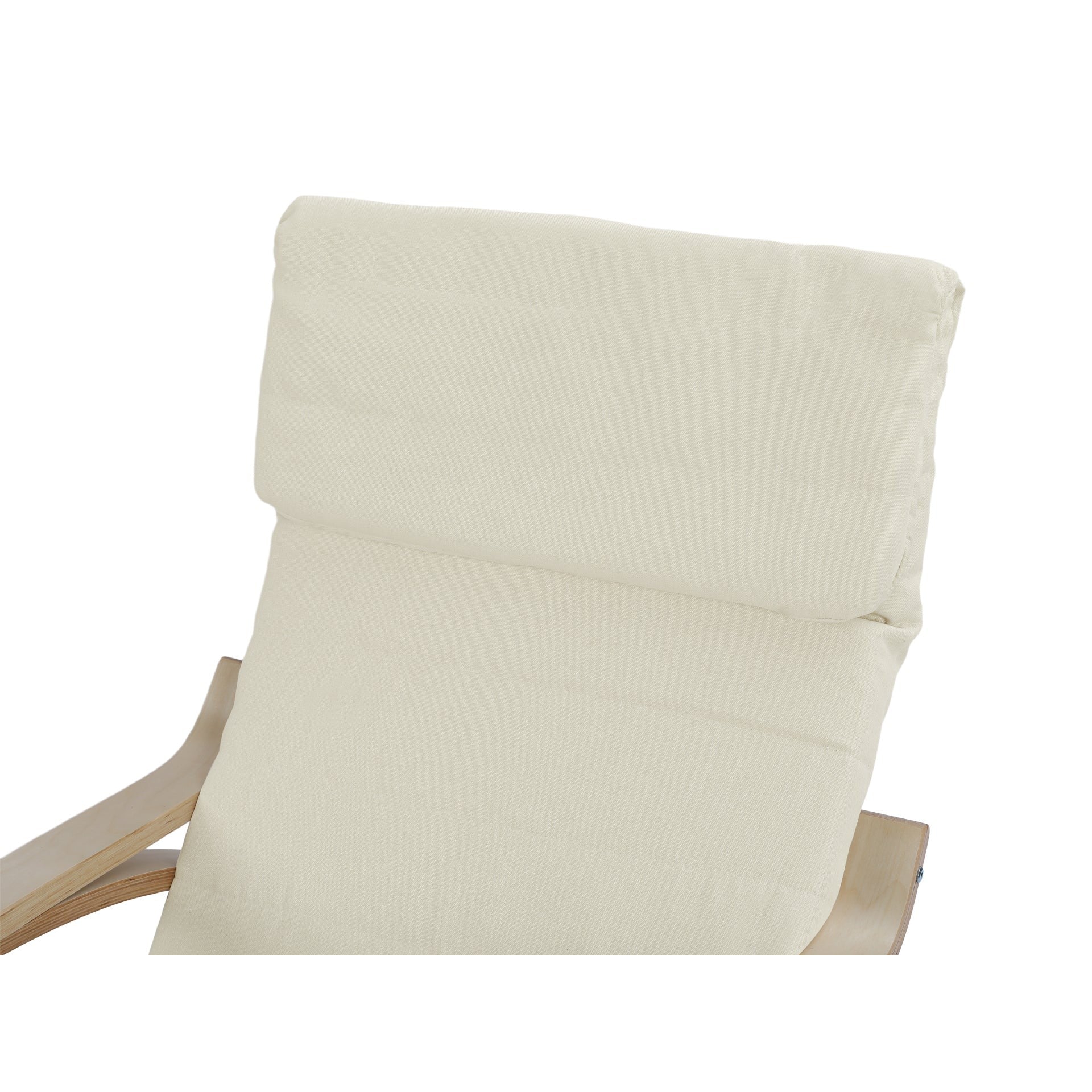 Camila Rocking Chair with Footrest - Oatmeal - Image 7
