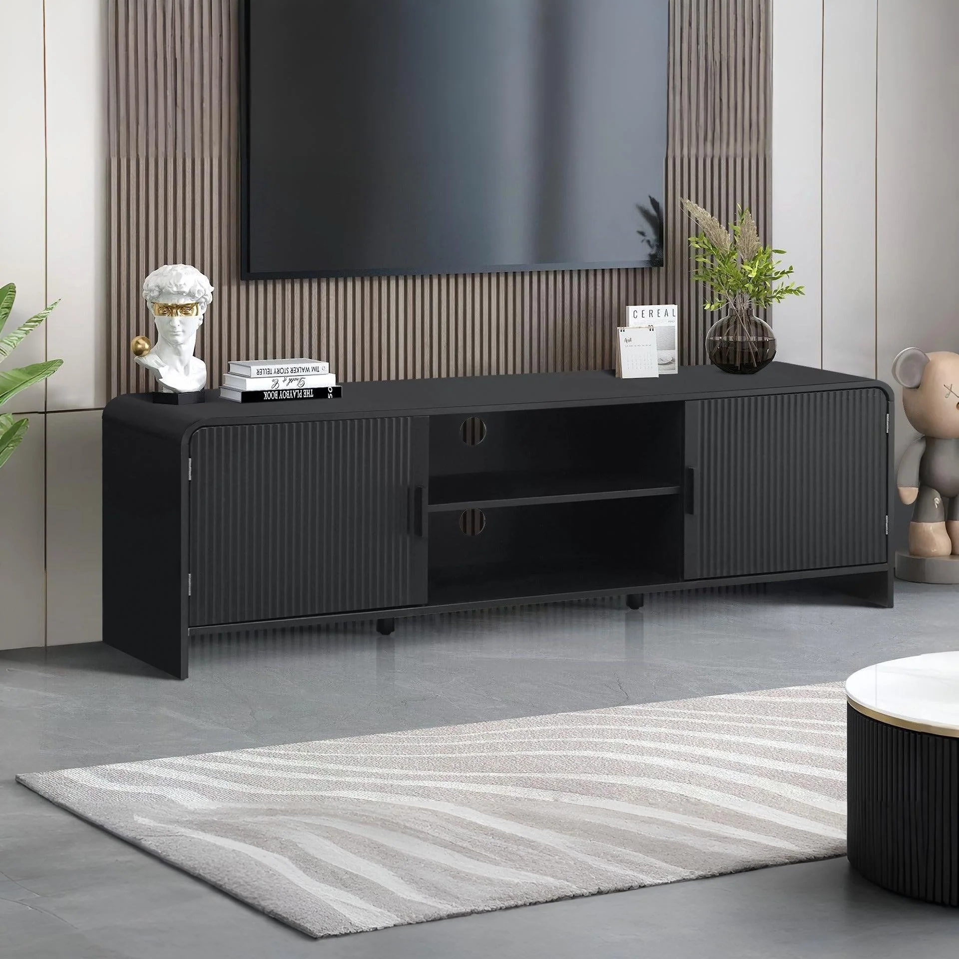 Cannock 1.6m Entertainment Unit - Black
